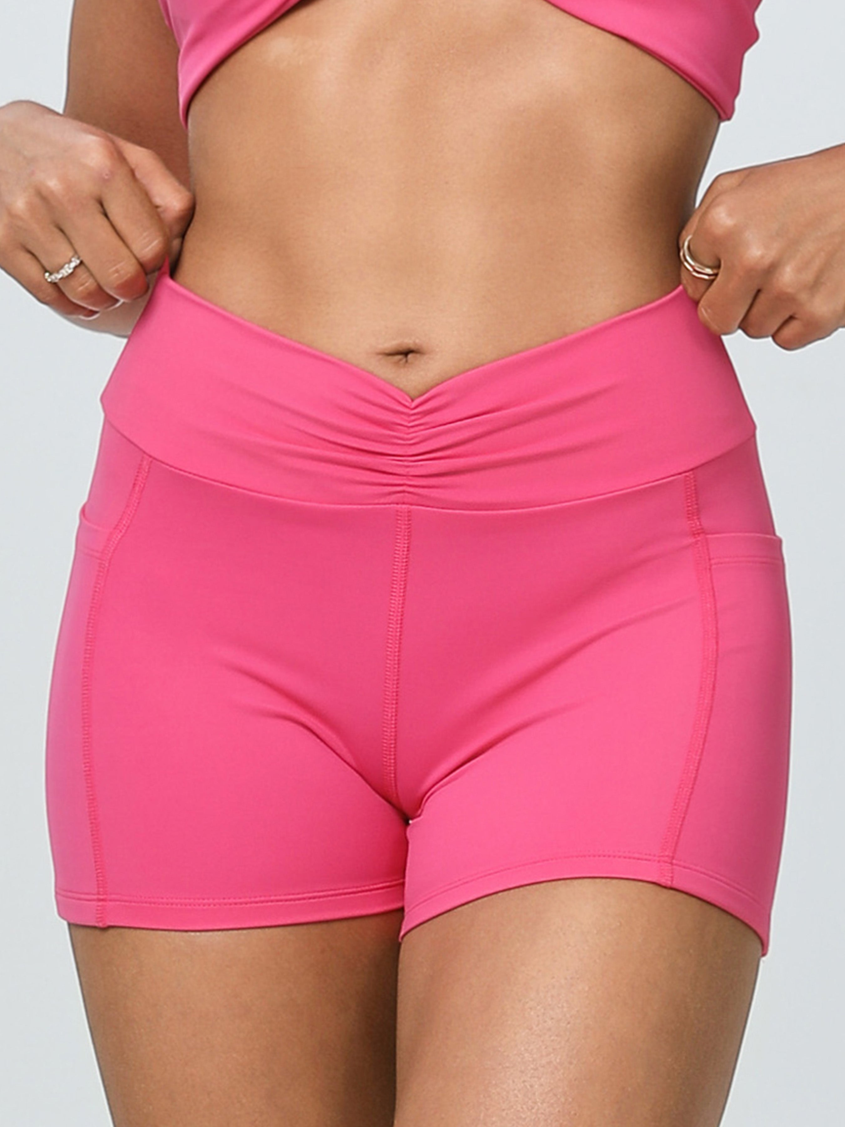 iVery High-Waisted Scrunch Butt Yoga Shorts
