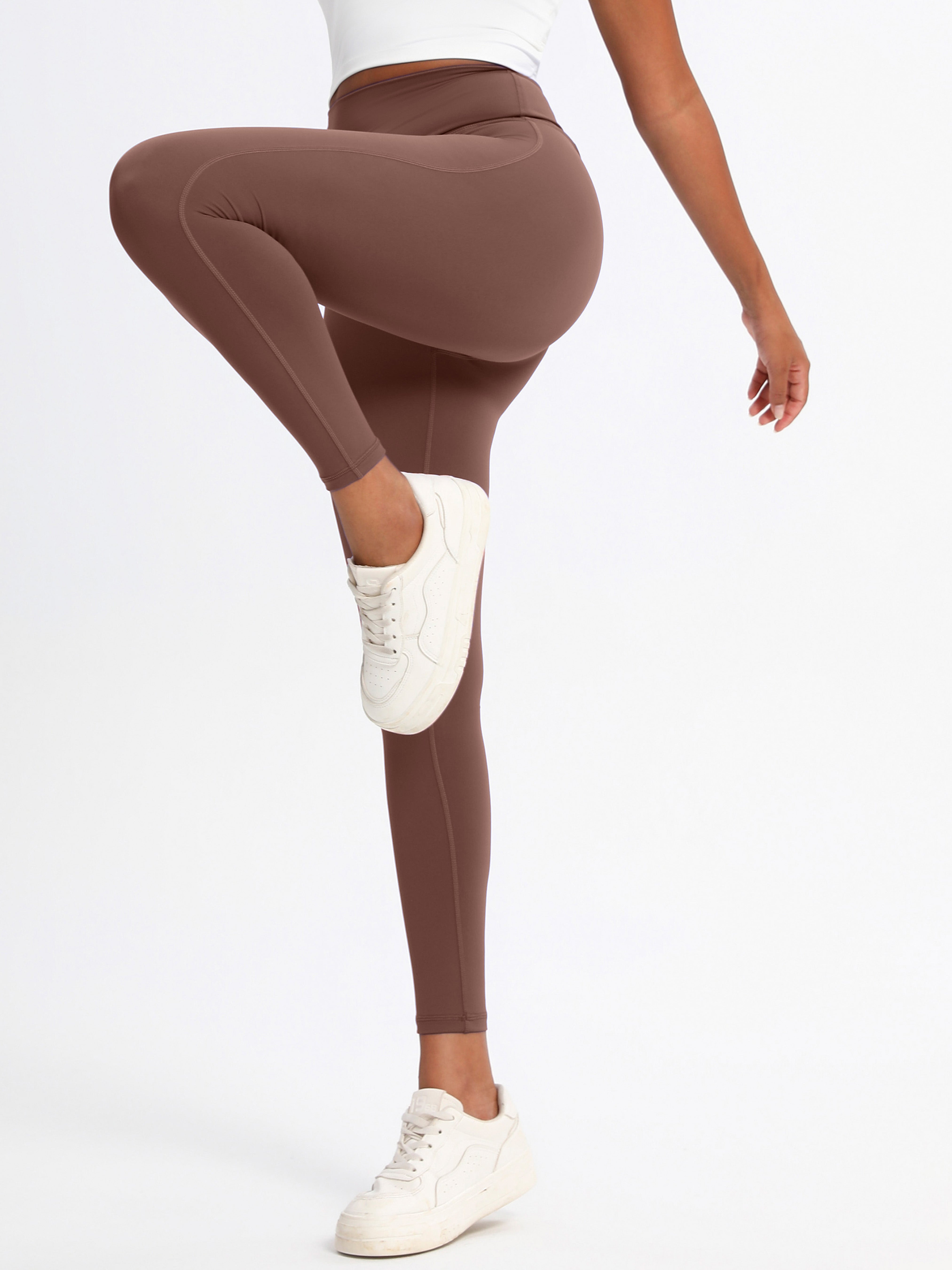 iVery High-Elasticity Nylon Yoga Pants with Waist Lifting