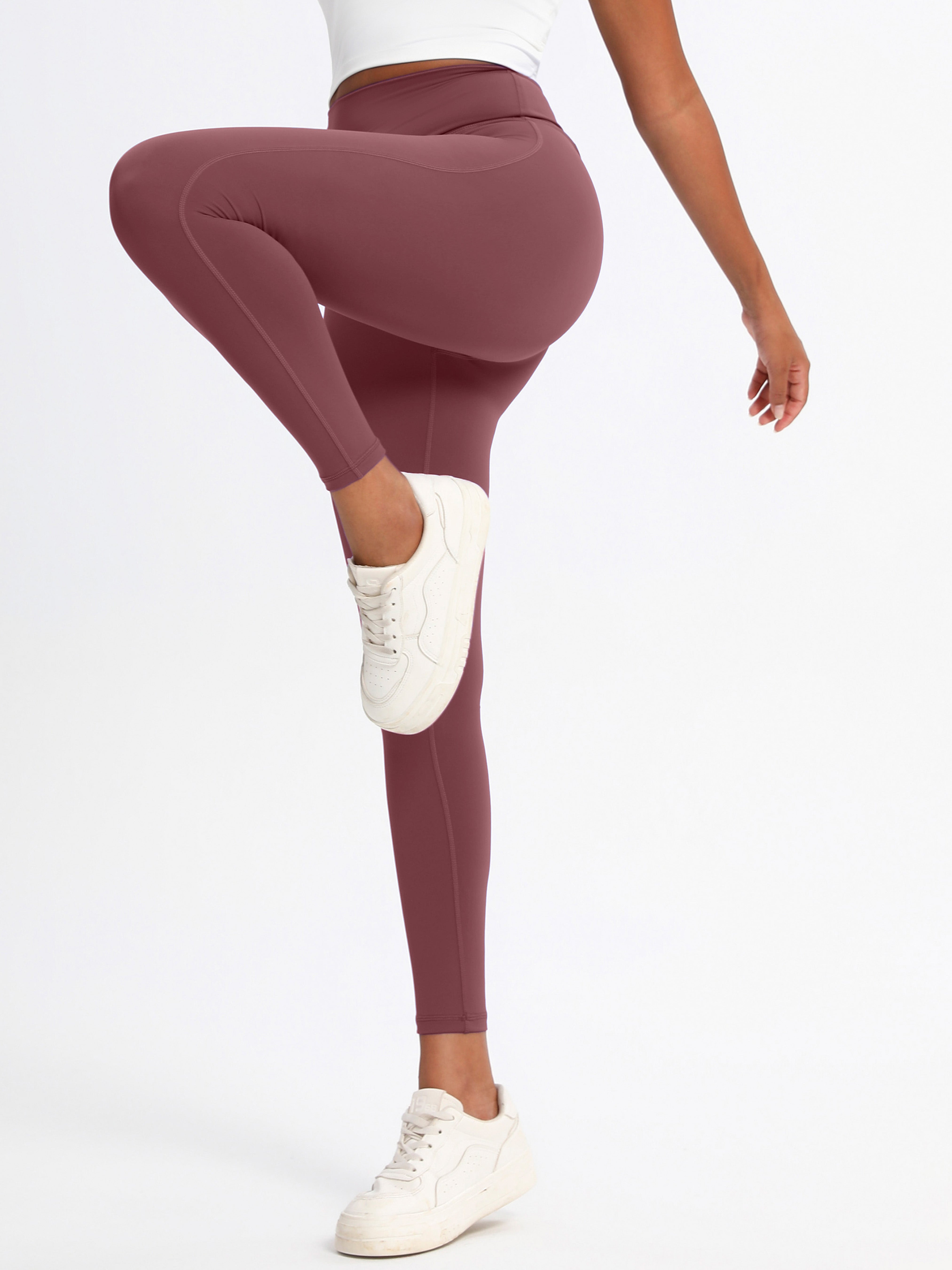 iVery High-Elasticity Nylon Yoga Pants with Waist Lifting
