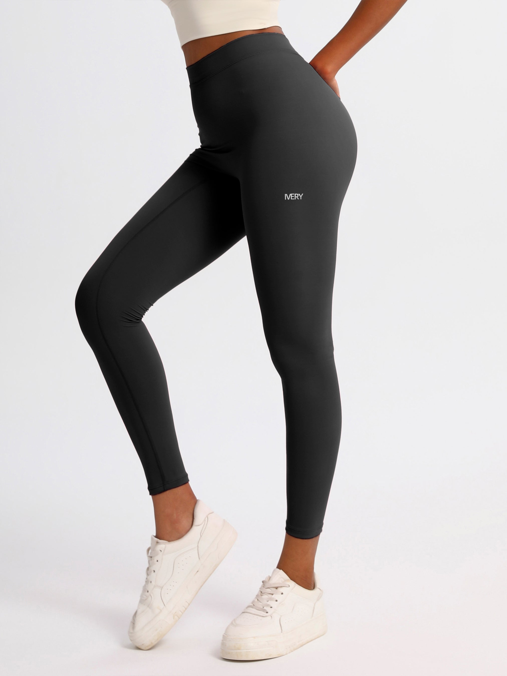 iVery  V-Waist Yoga Pants with Non-Slip Waistband