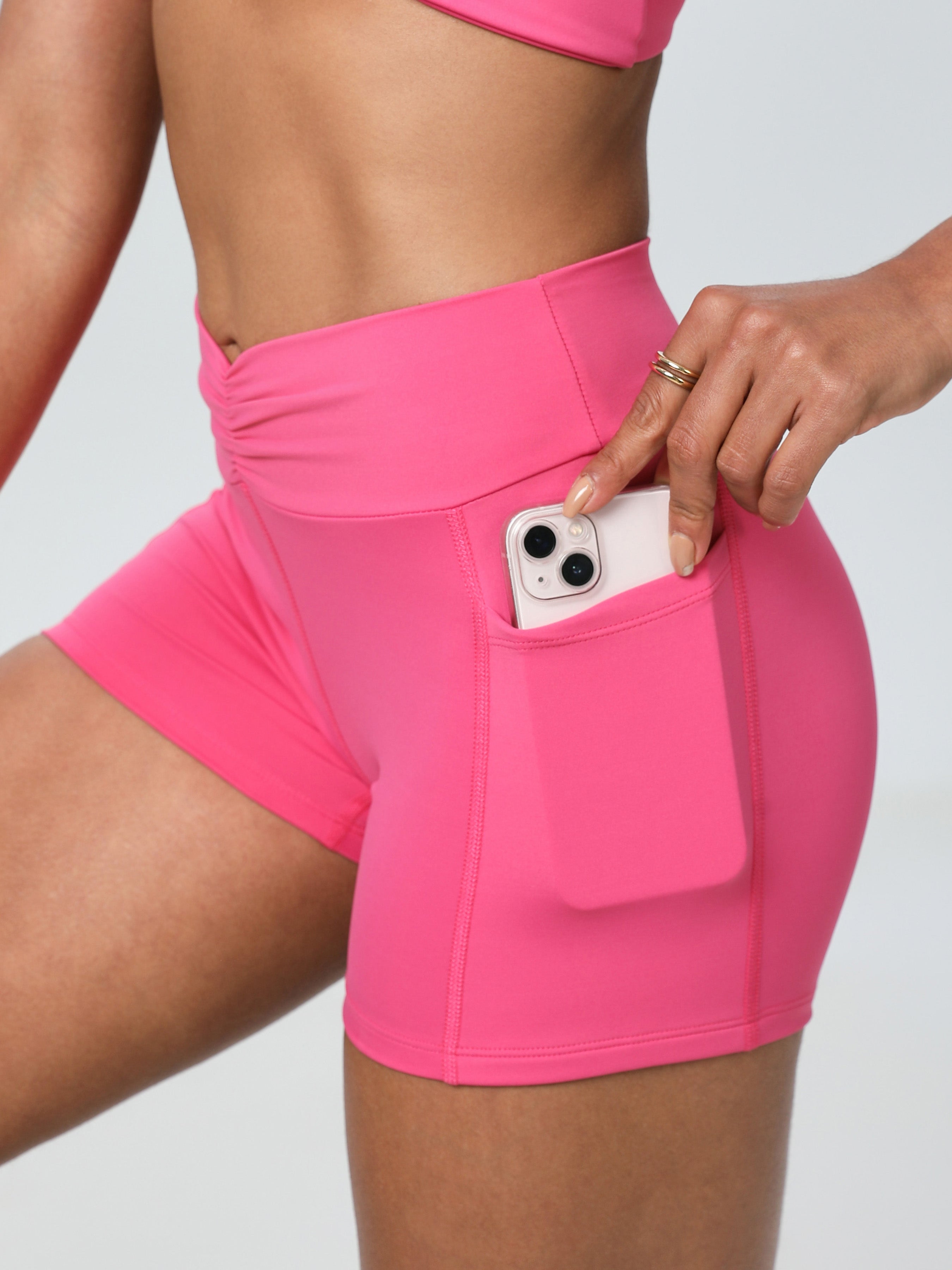 iVery High-Waisted Scrunch Butt Yoga Shorts