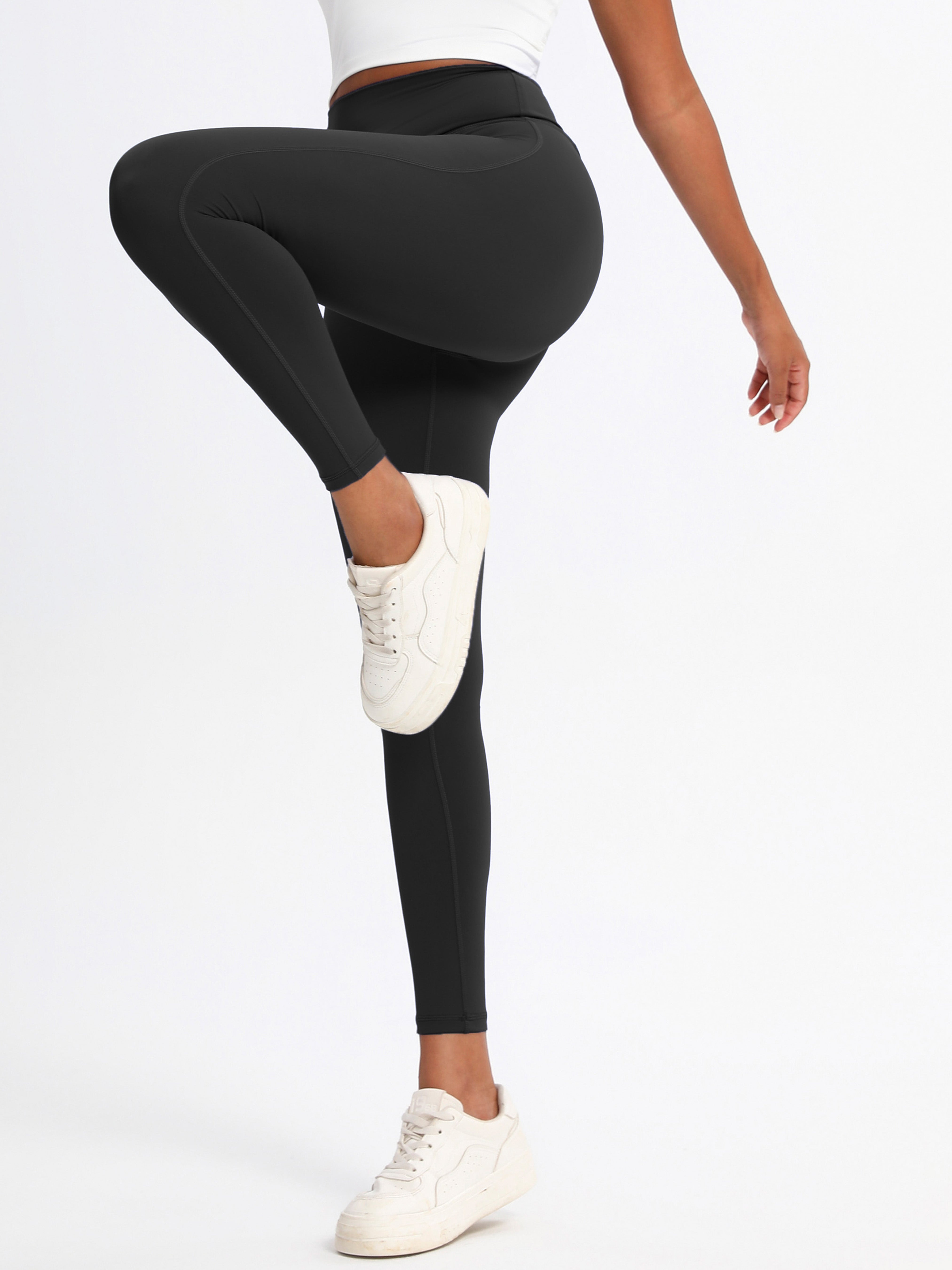 iVery High-Elasticity Nylon Yoga Pants with Waist Lifting