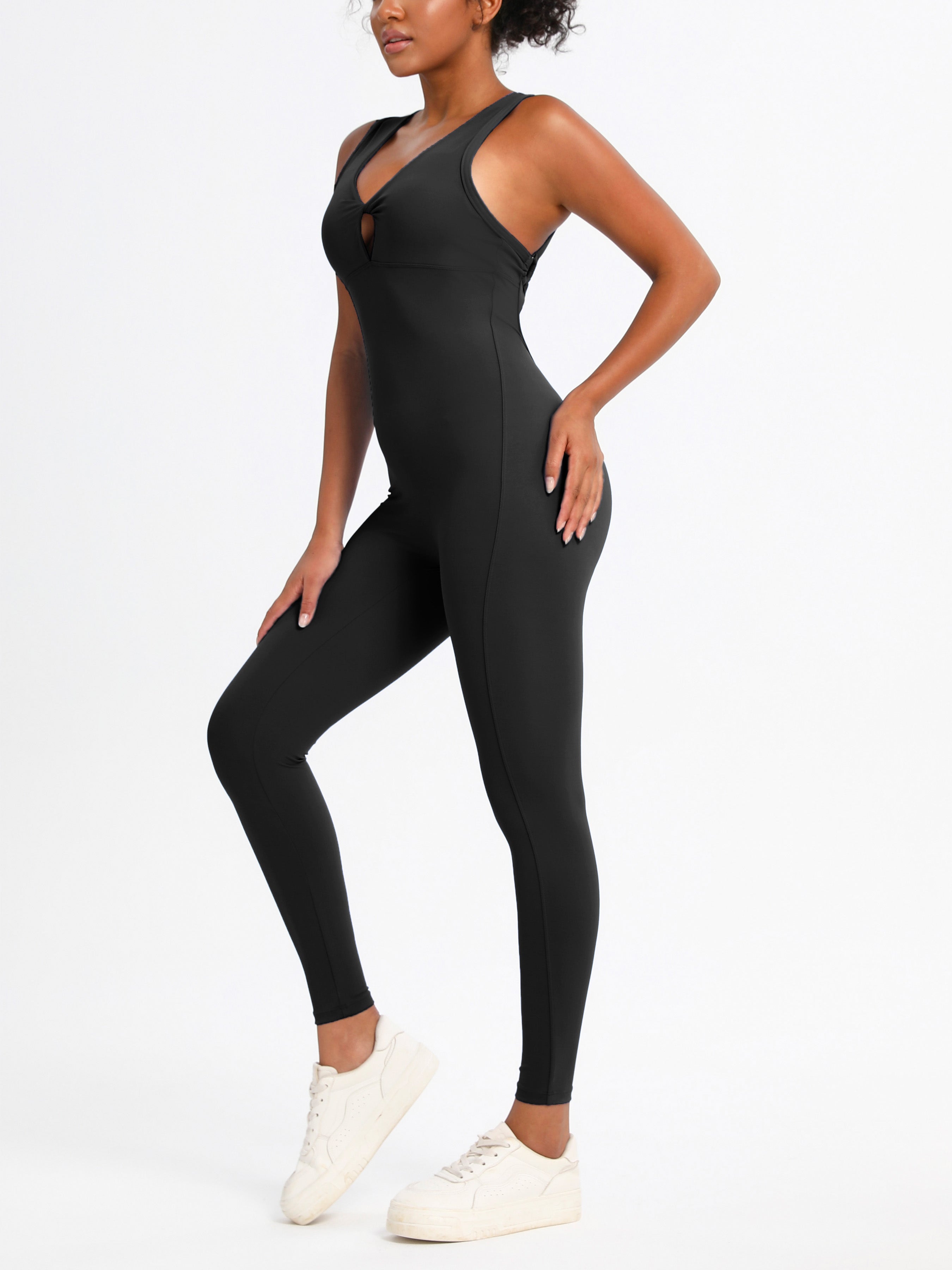 iVery Sleeveless Bodysuit Yoga Jumpsuit