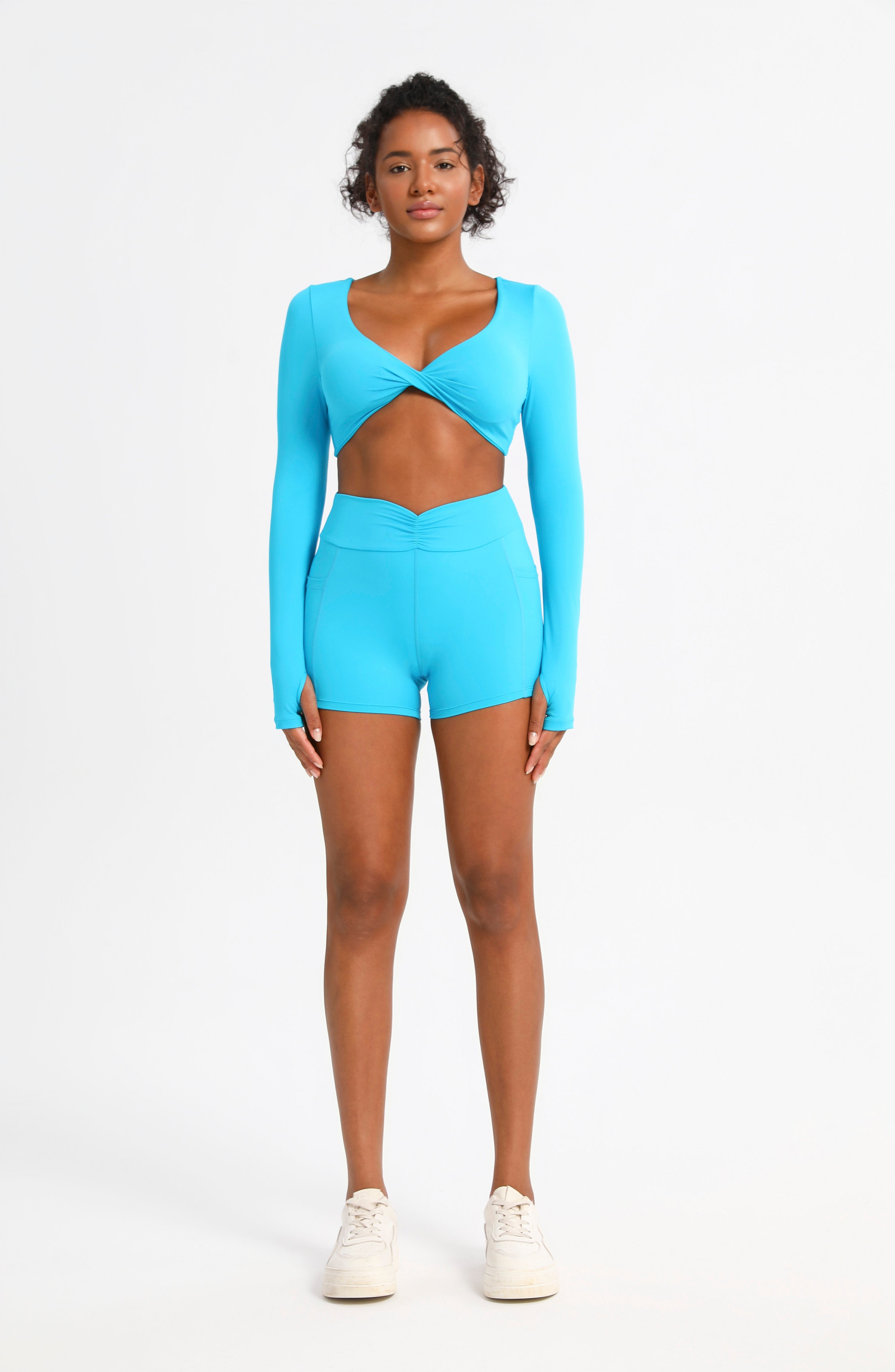 iVery High-Waisted Scrunch Butt Yoga Shorts