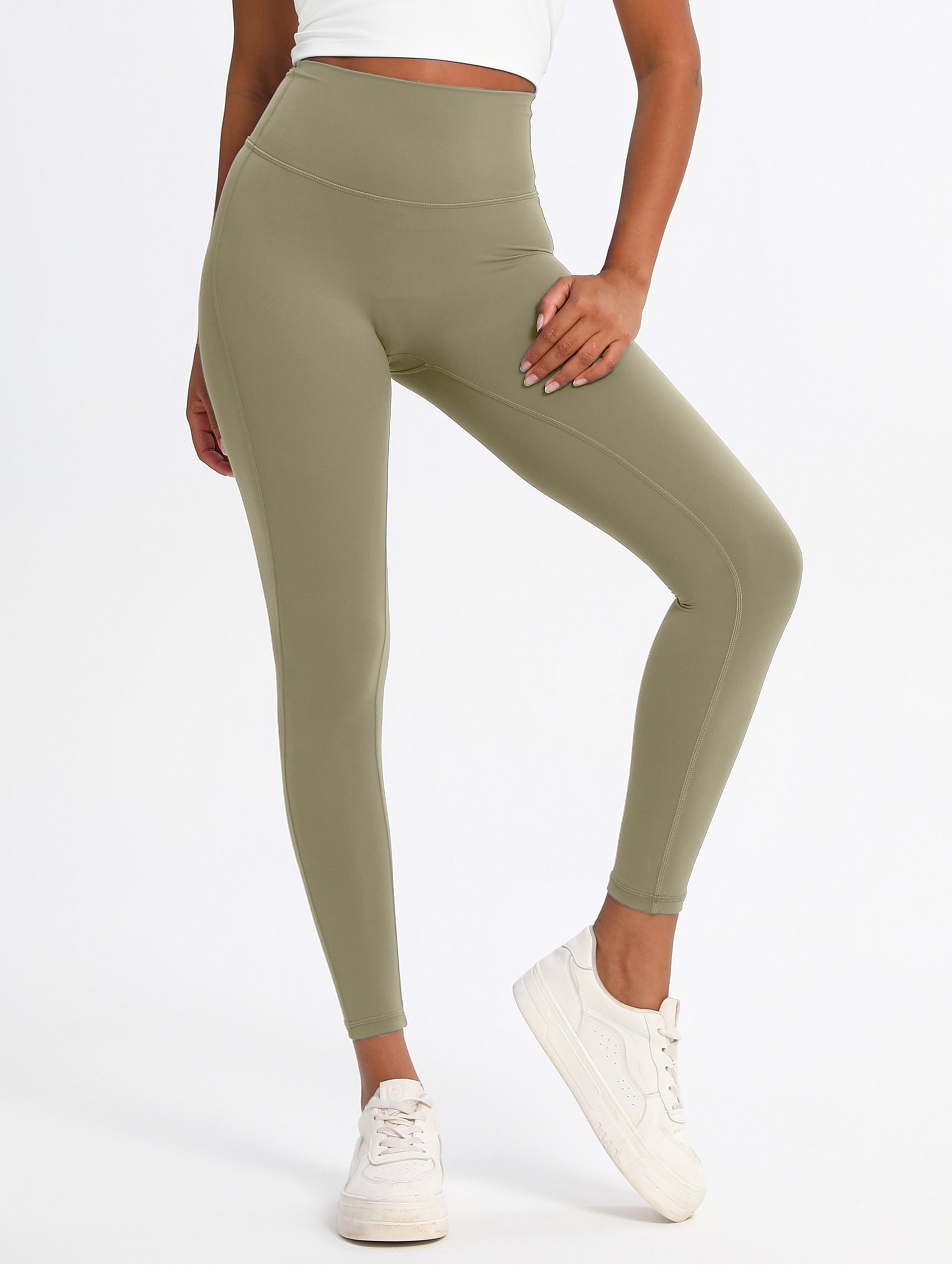 iVery High-Elasticity Nylon Yoga Pants with Waist Lifting