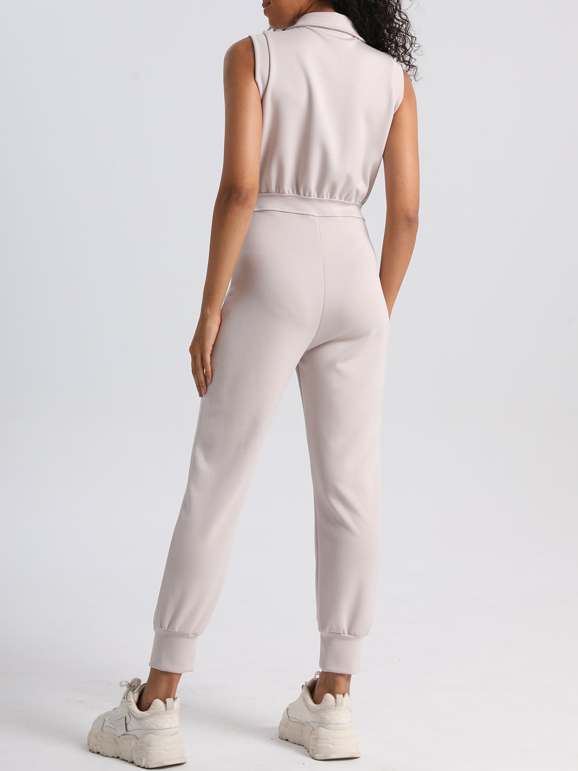 iVery Sleeveless Zip-Up Jumpsuit