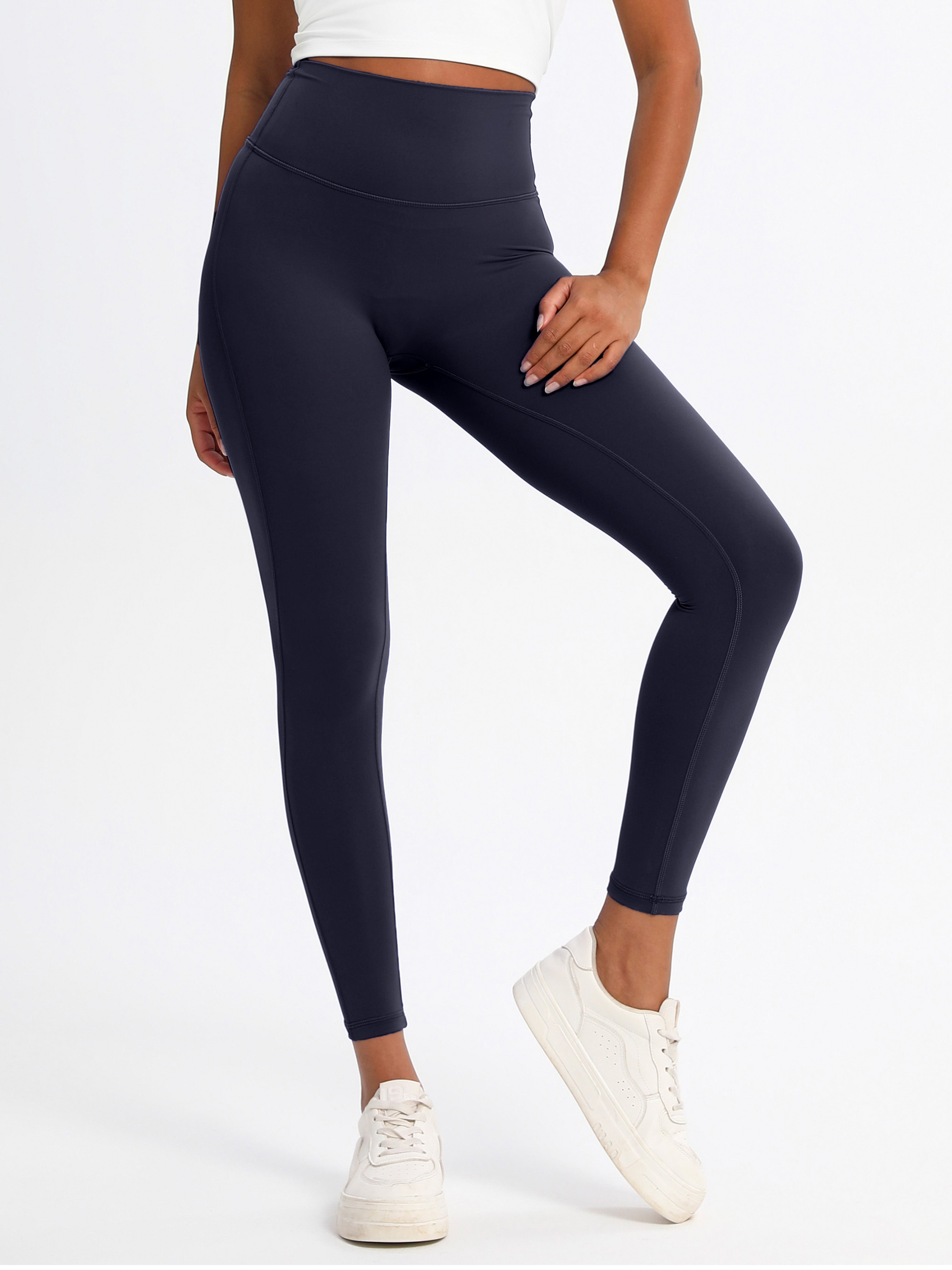 iVery High-Elasticity Nylon Yoga Pants with Waist Lifting