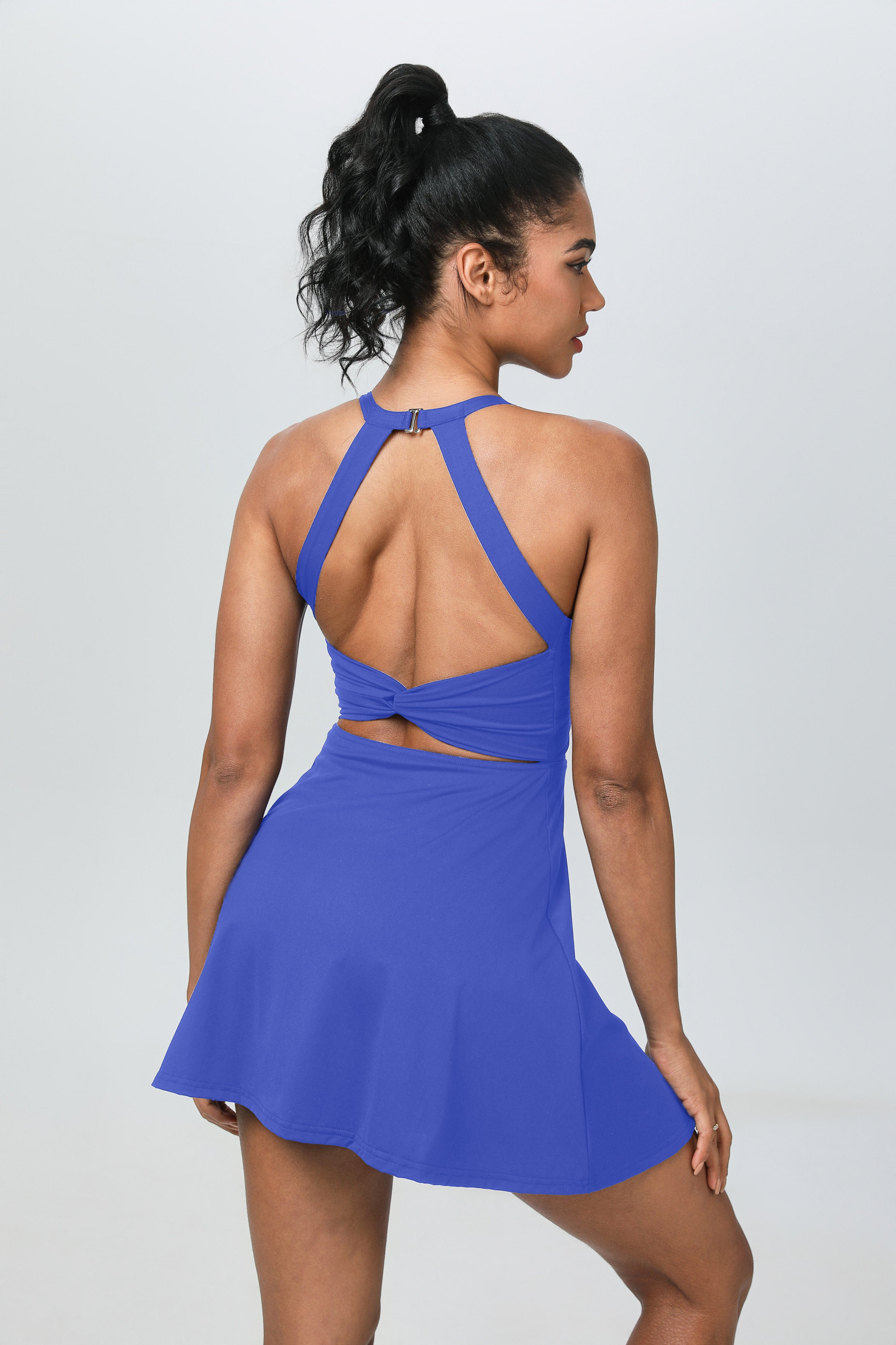 iVery Cross-Back Tennis Dress with Built-in Shorts