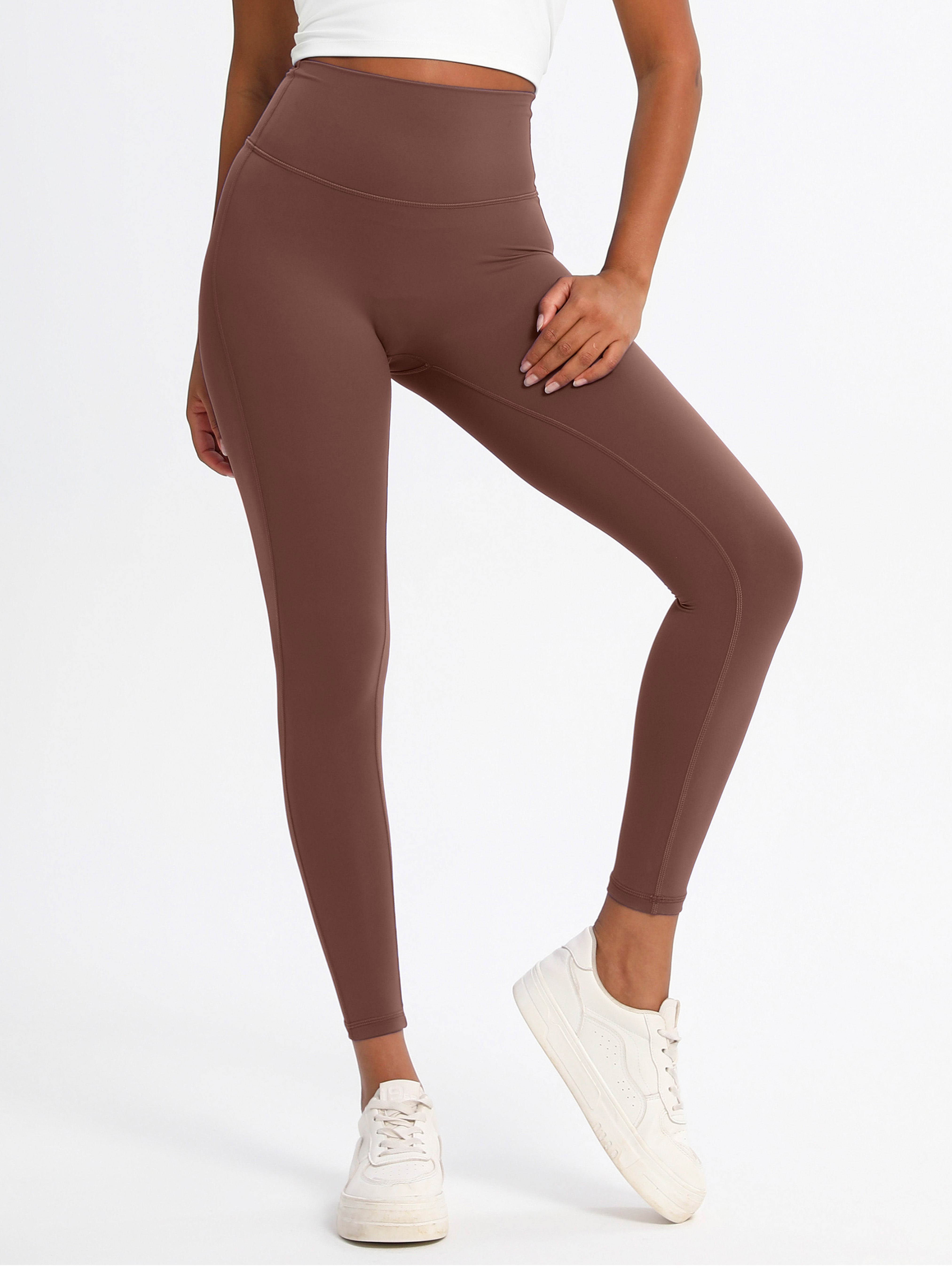 iVery High-Elasticity Nylon Yoga Pants with Waist Lifting