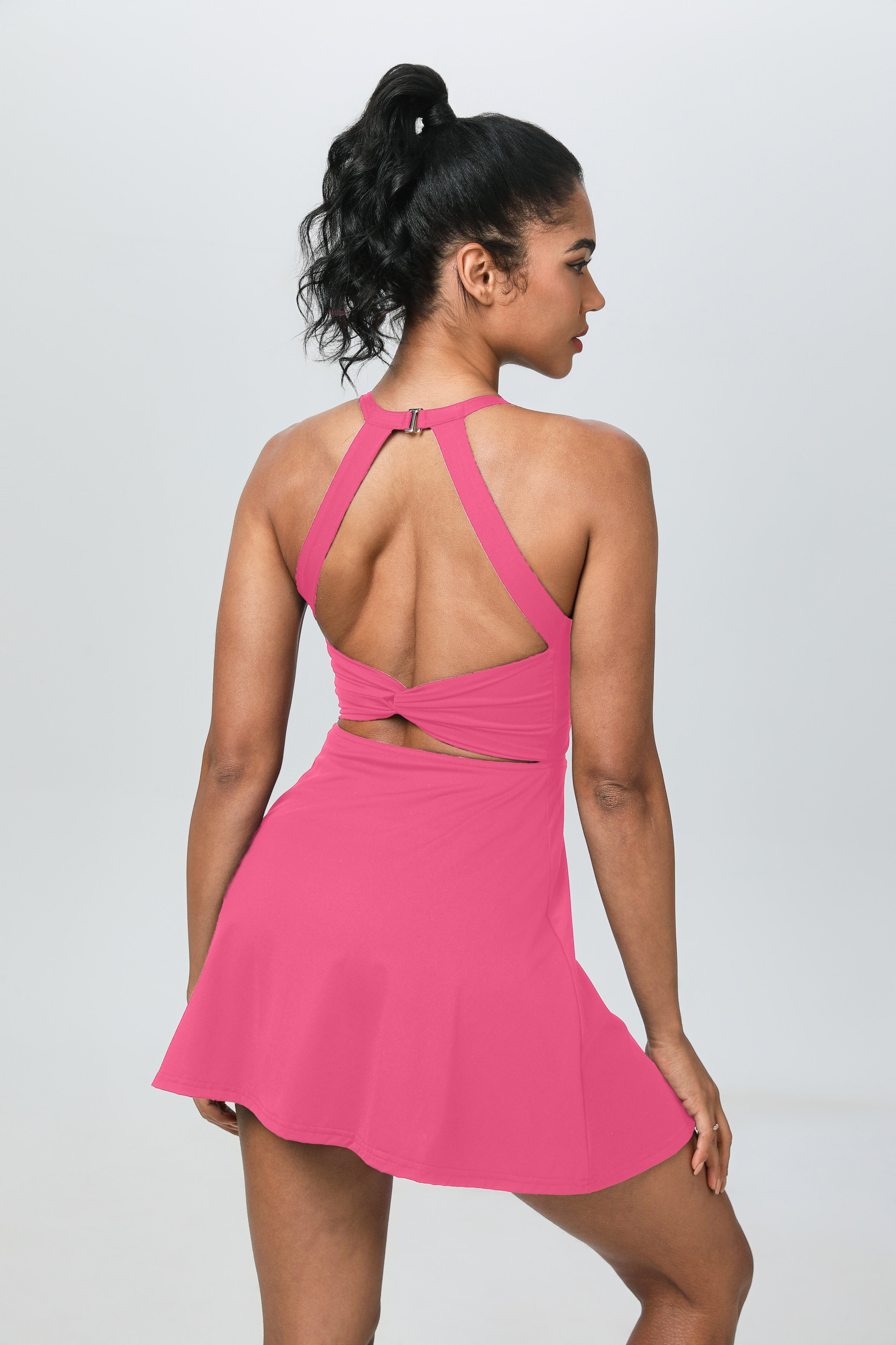 iVery Cross-Back Tennis Dress with Built-in Shorts