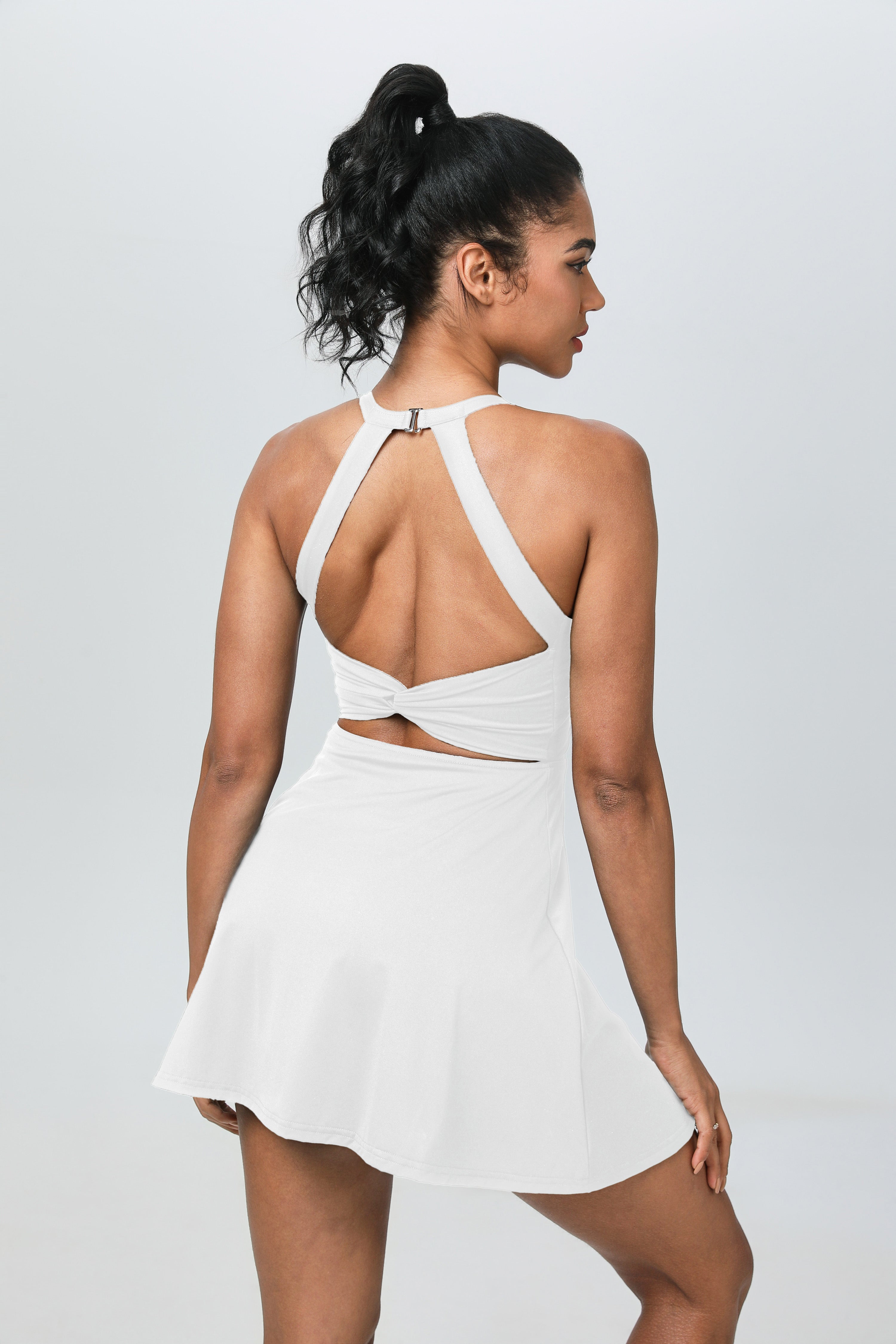 iVery Cross-Back Tennis Dress with Built-in Shorts