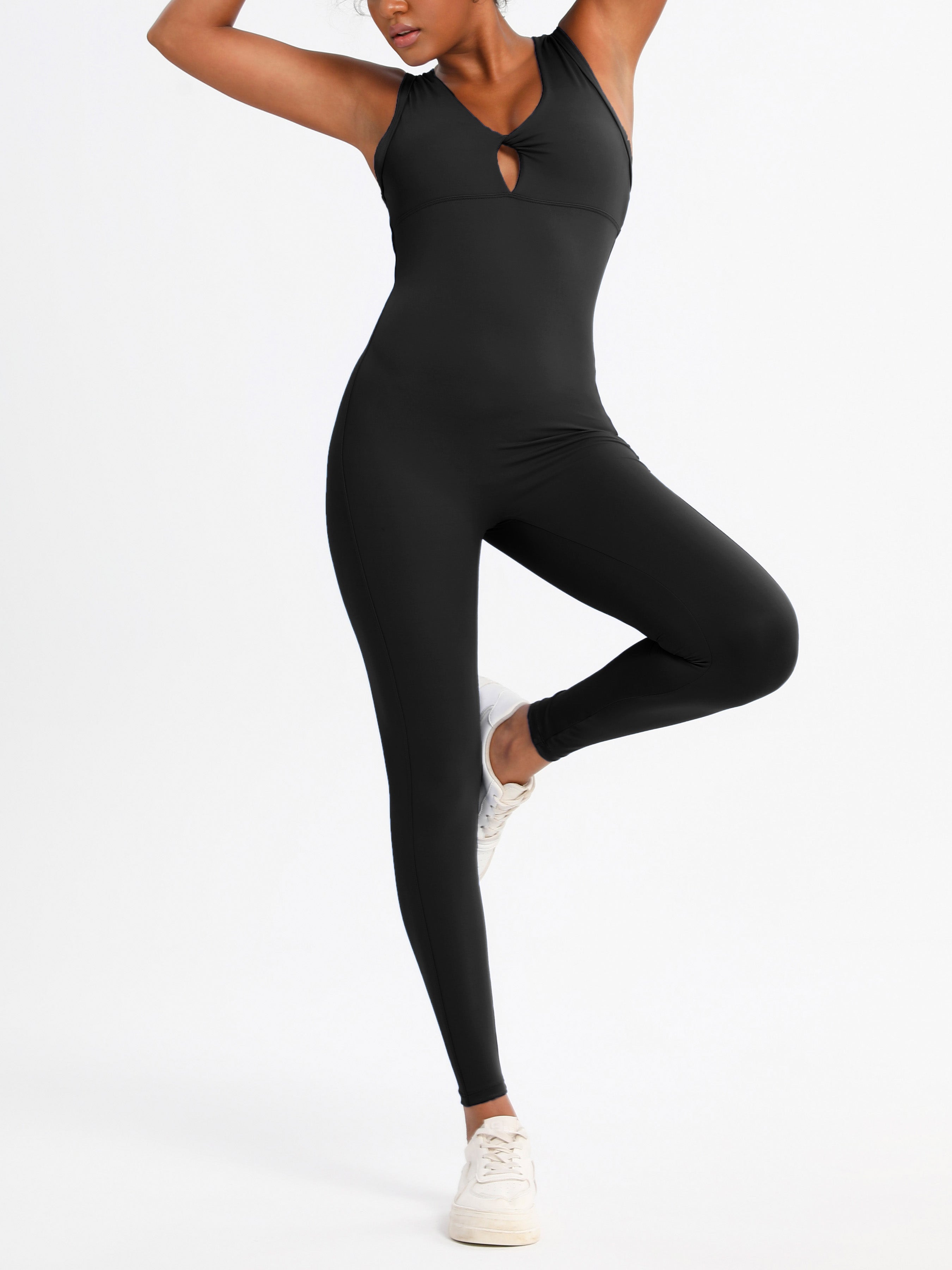 iVery Sleeveless Bodysuit Yoga Jumpsuit