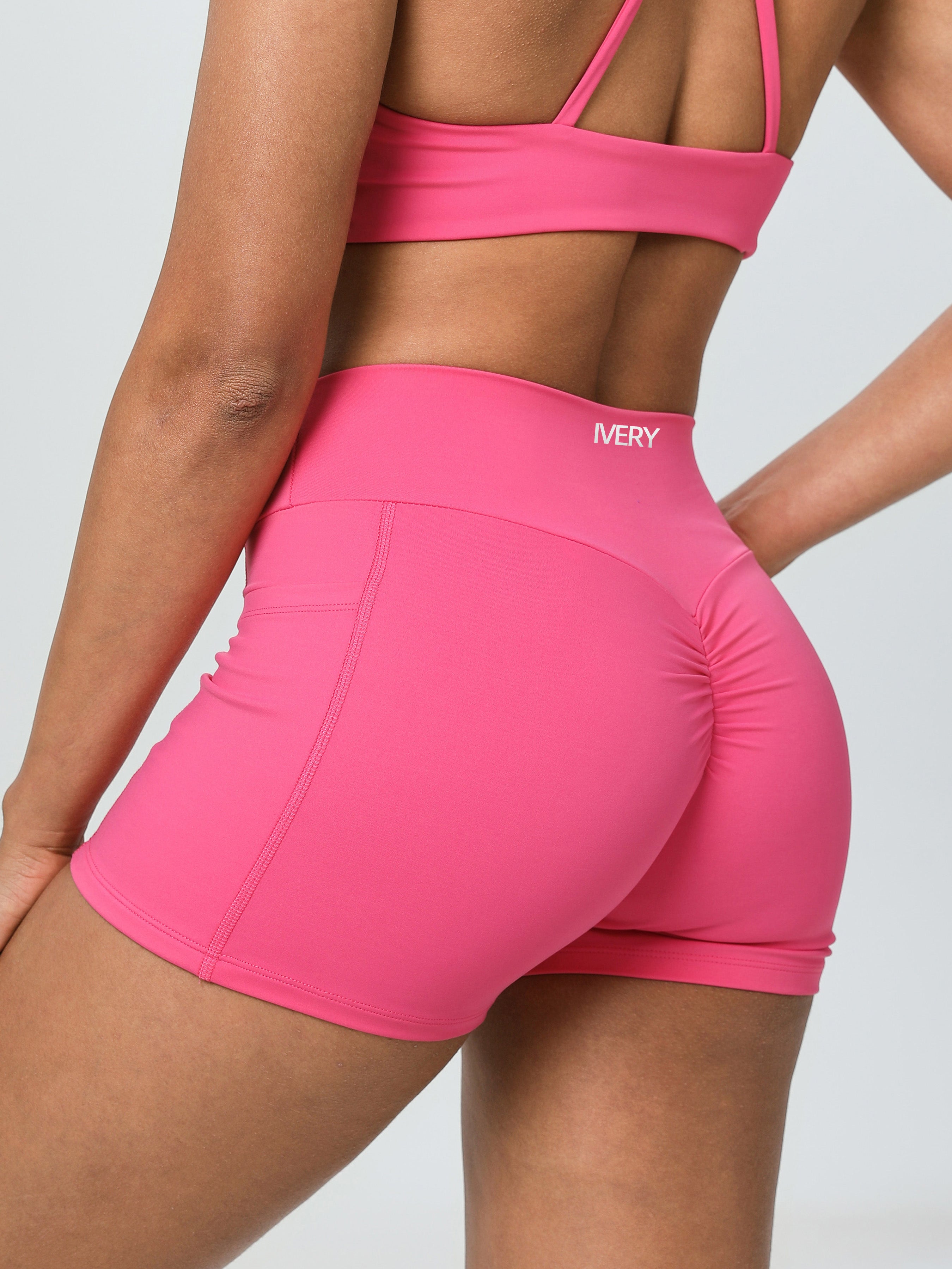 iVery High-Waisted Scrunch Butt Yoga Shorts