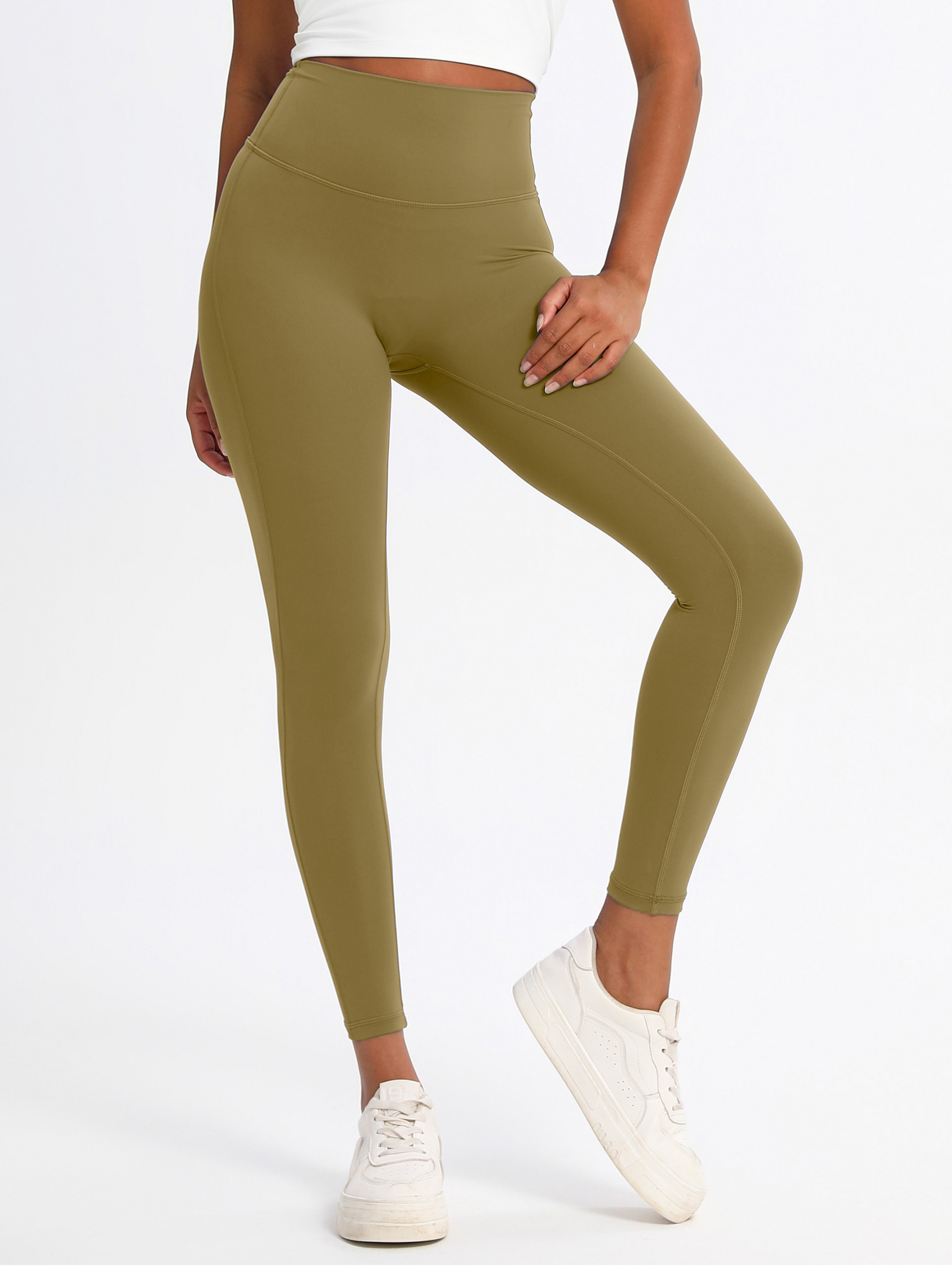 iVery High-Elasticity Nylon Yoga Pants with Waist Lifting