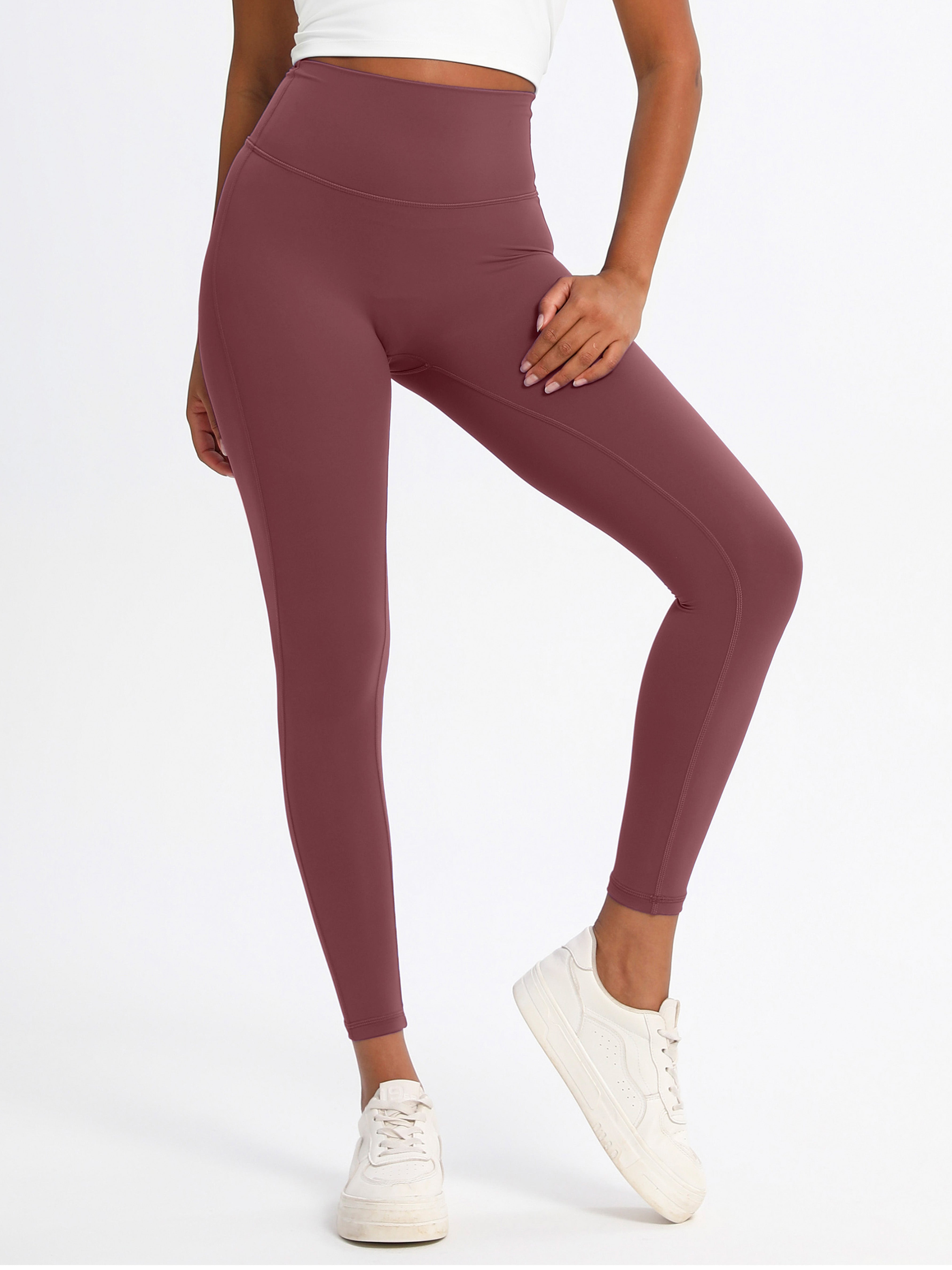 iVery High-Elasticity Nylon Yoga Pants with Waist Lifting