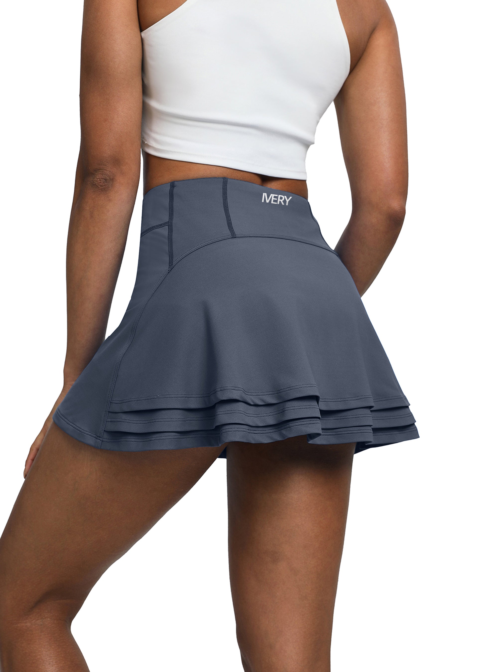 iVery 3-Layer Pleated A-Line Tennis Skirt