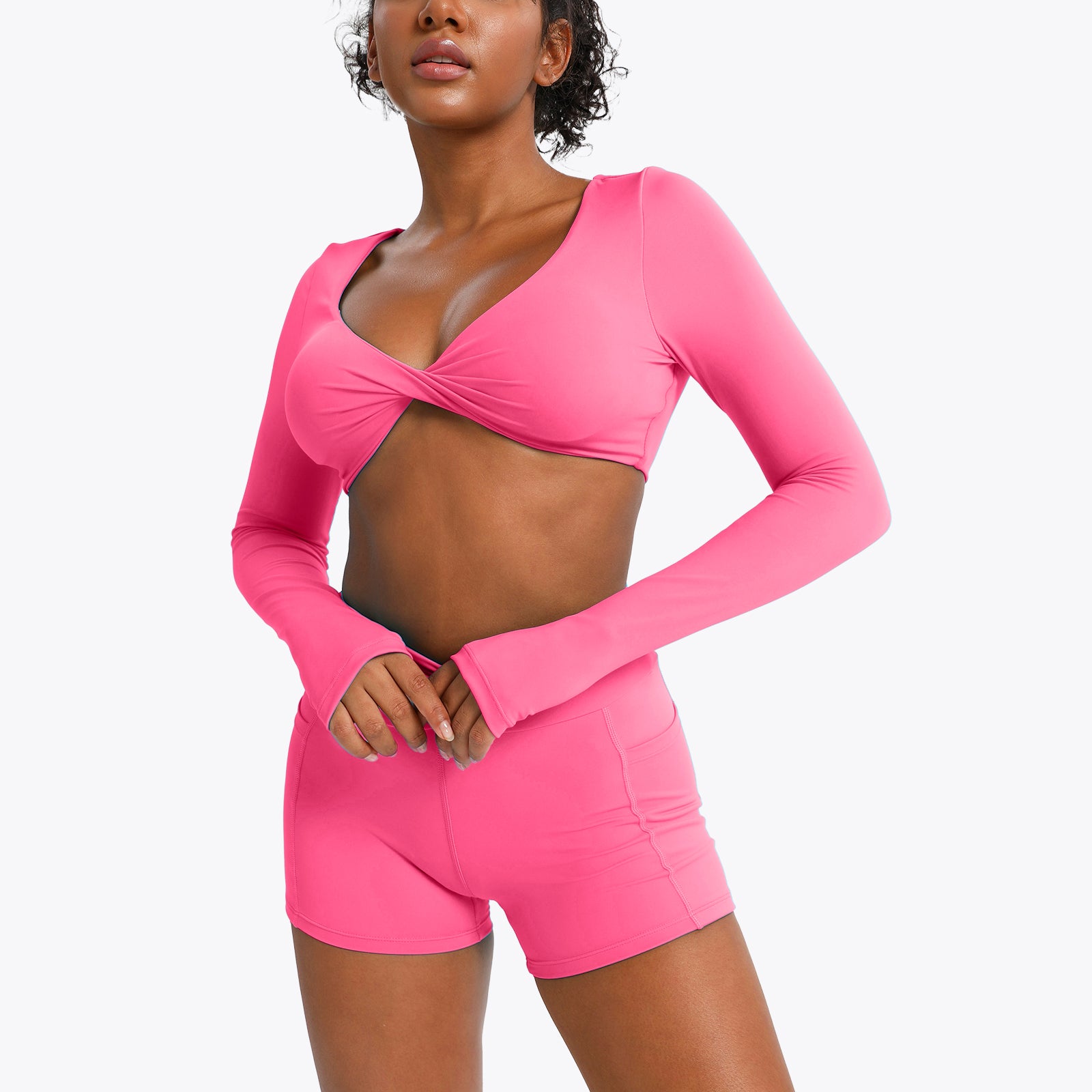 iVery High-Waisted Scrunch Butt Yoga Shorts