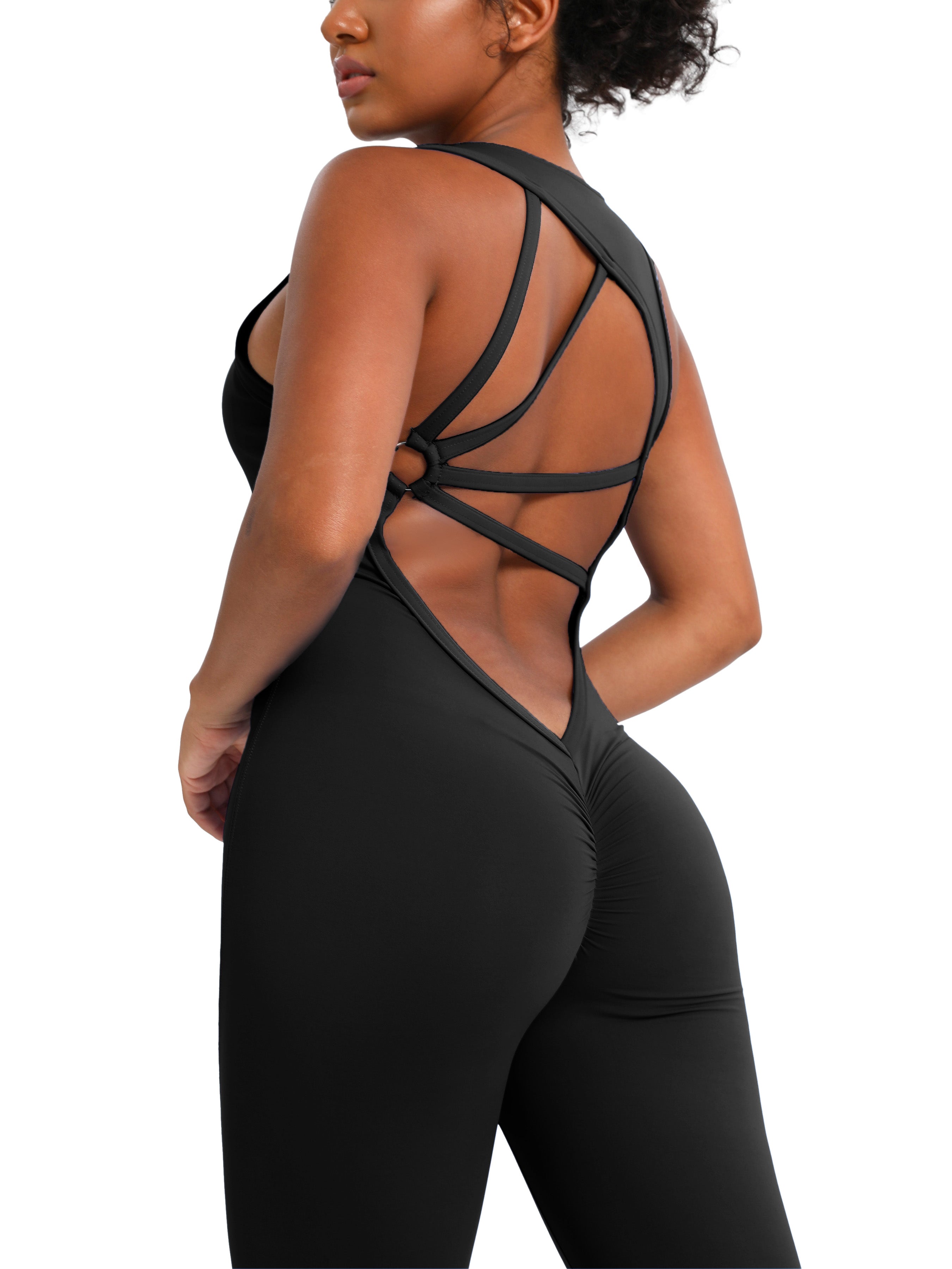 Sleeveless Bodysuit Yoga Jumpsuit