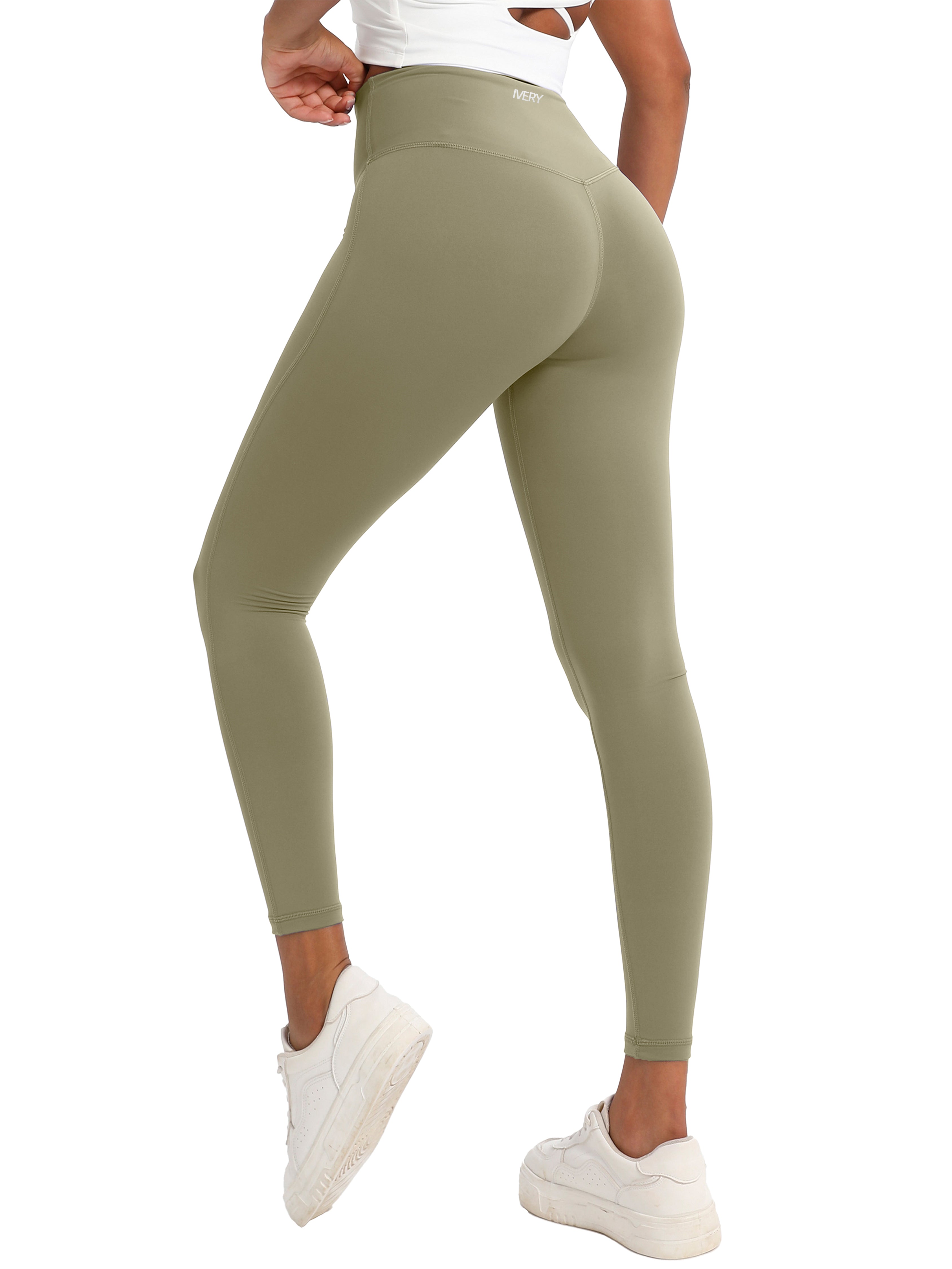 iVery High-Elasticity Nylon Yoga Pants with Waist Lifting