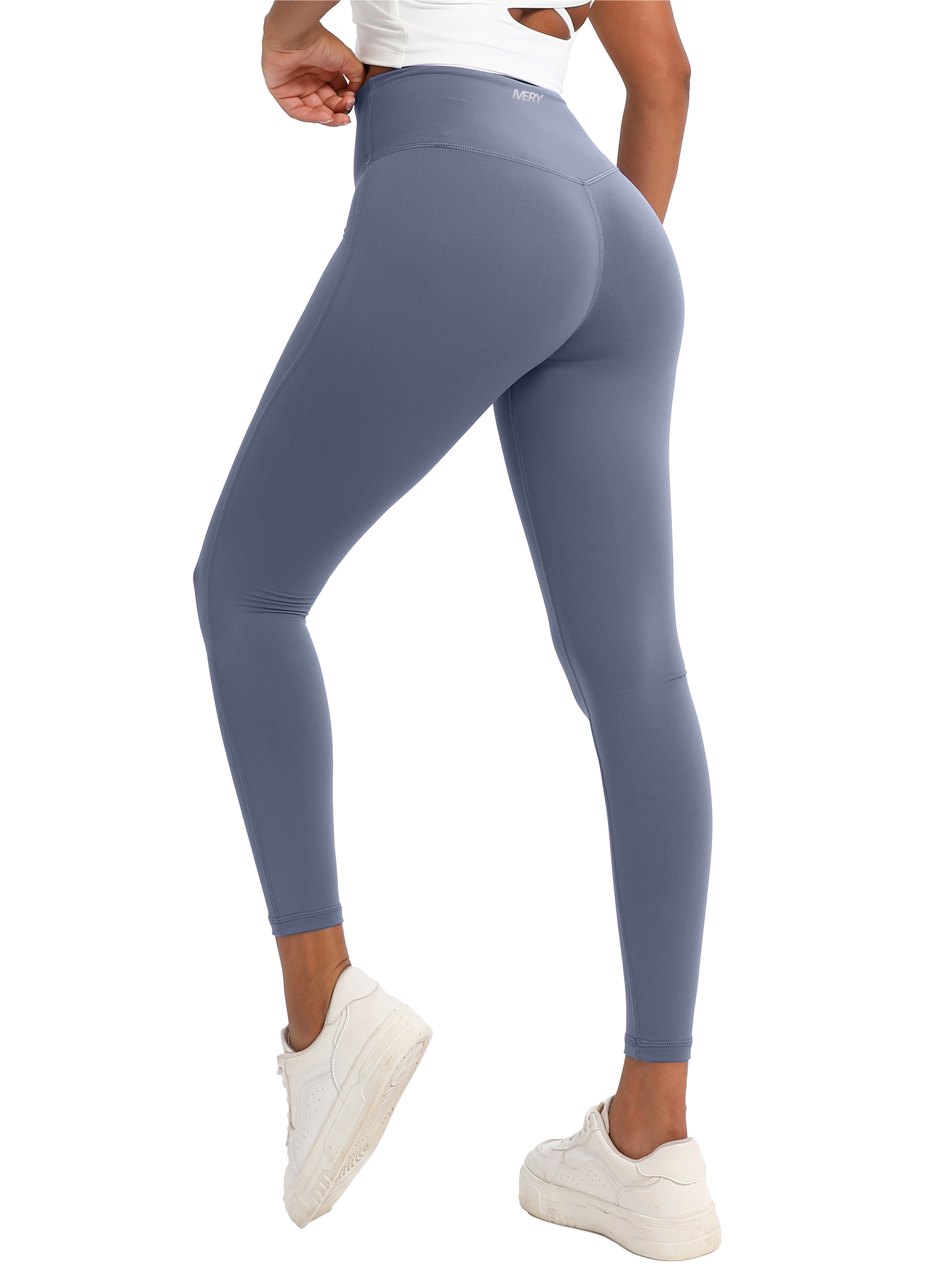 iVery High-Elasticity Nylon Yoga Pants with Waist Lifting