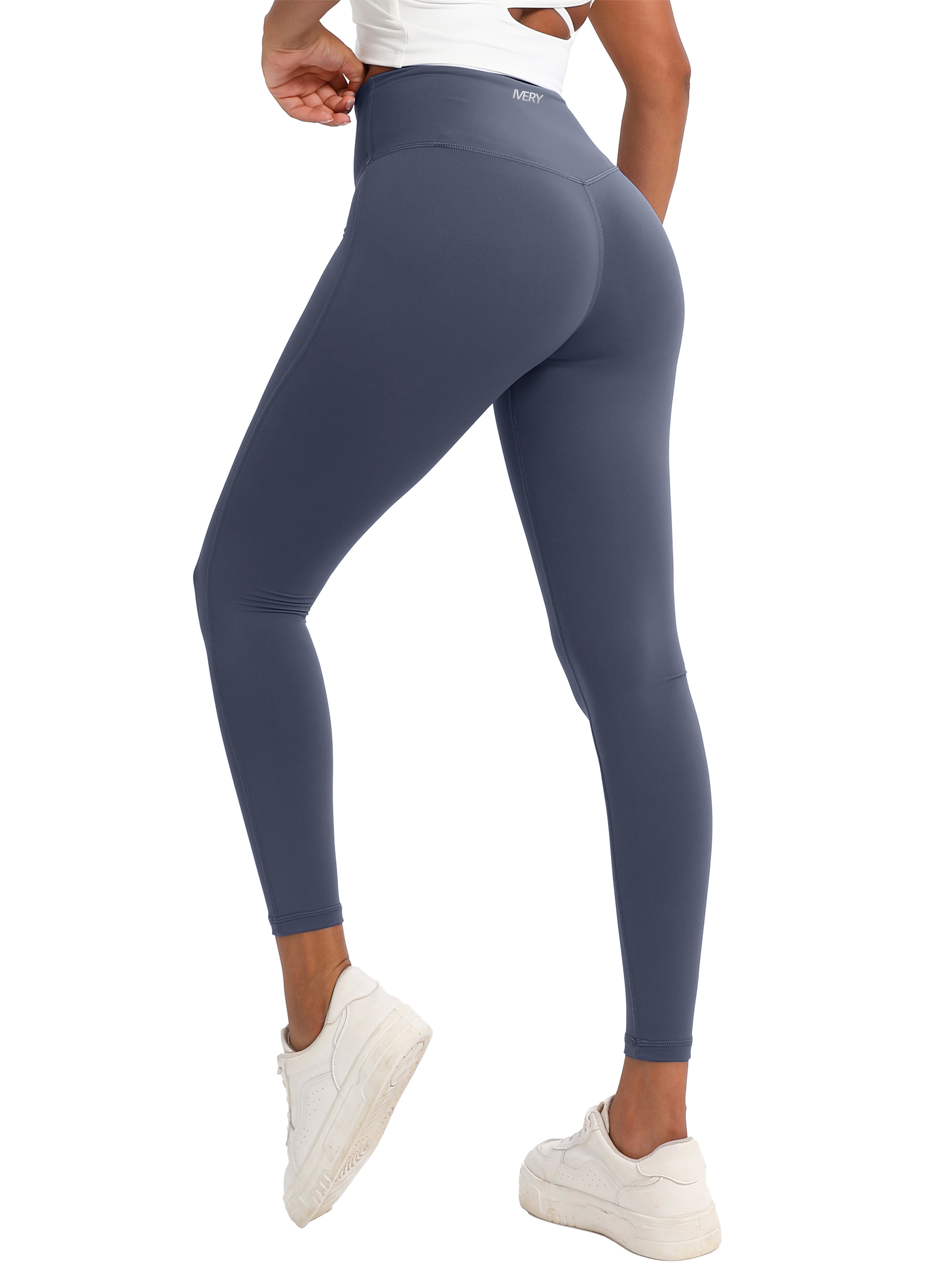 iVery High-Elasticity Nylon Yoga Pants with Waist Lifting