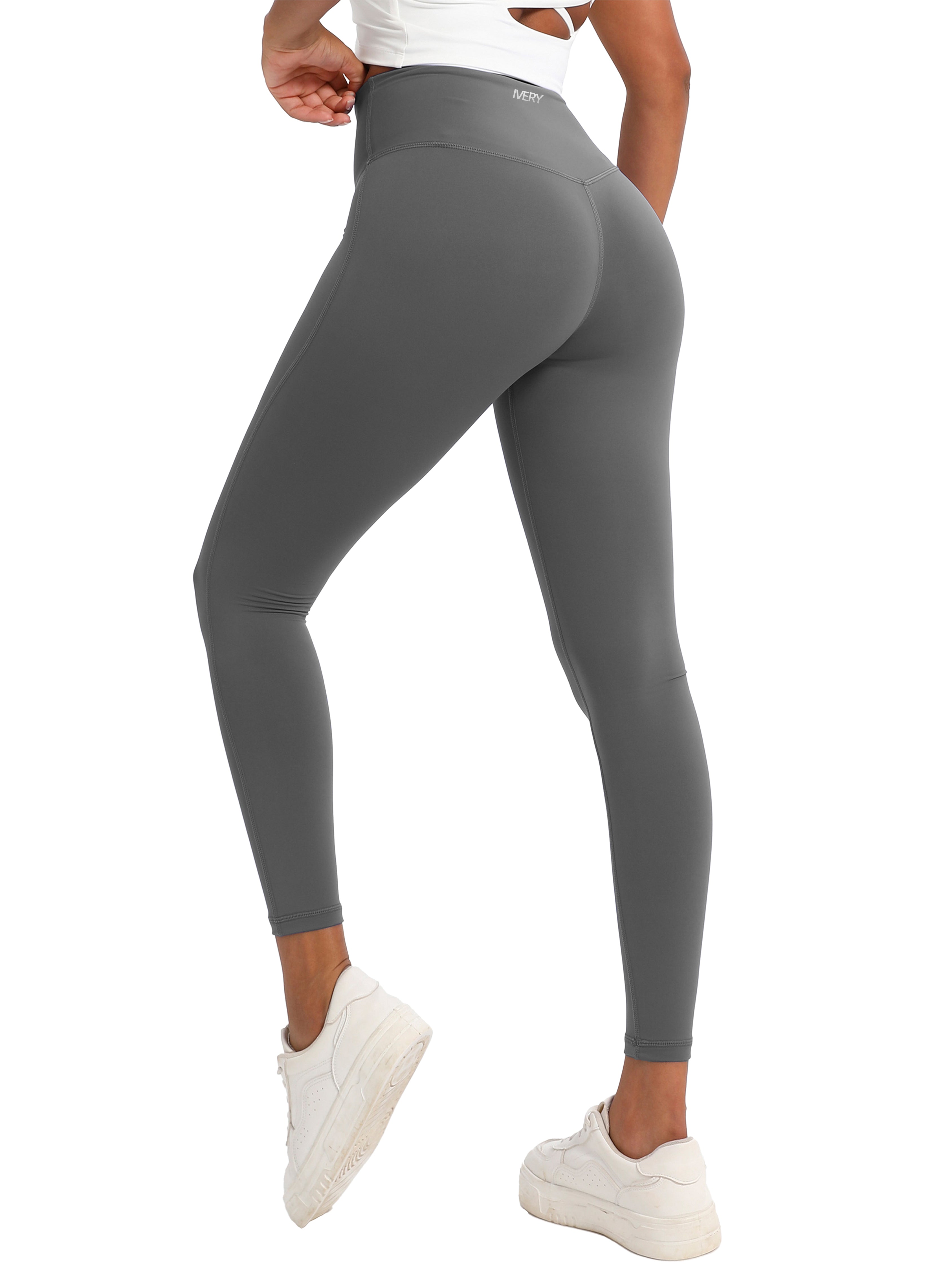 iVery High-Elasticity Nylon Yoga Pants with Waist Lifting