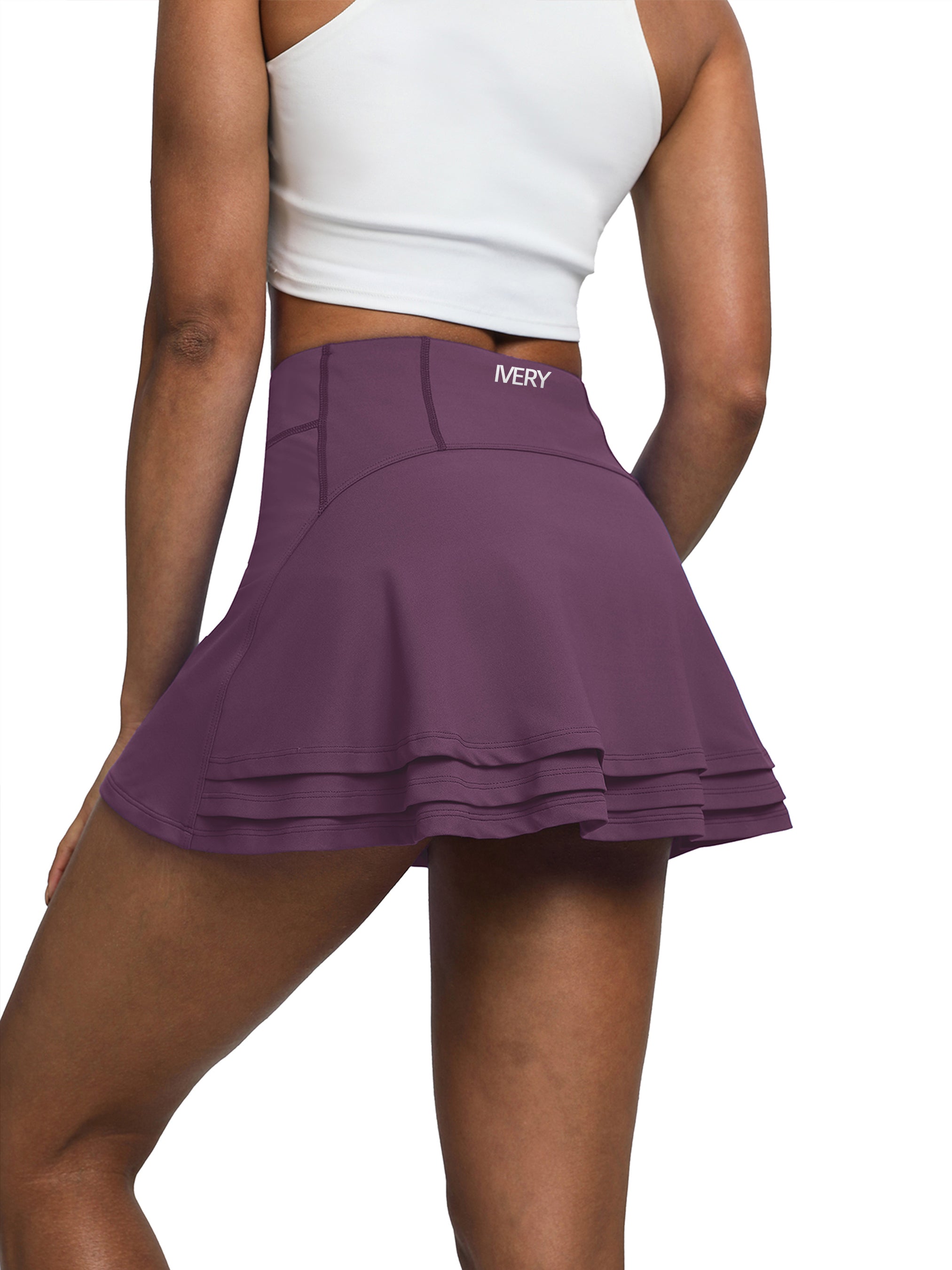 iVery 3-Layer Pleated A-Line Tennis Skirt