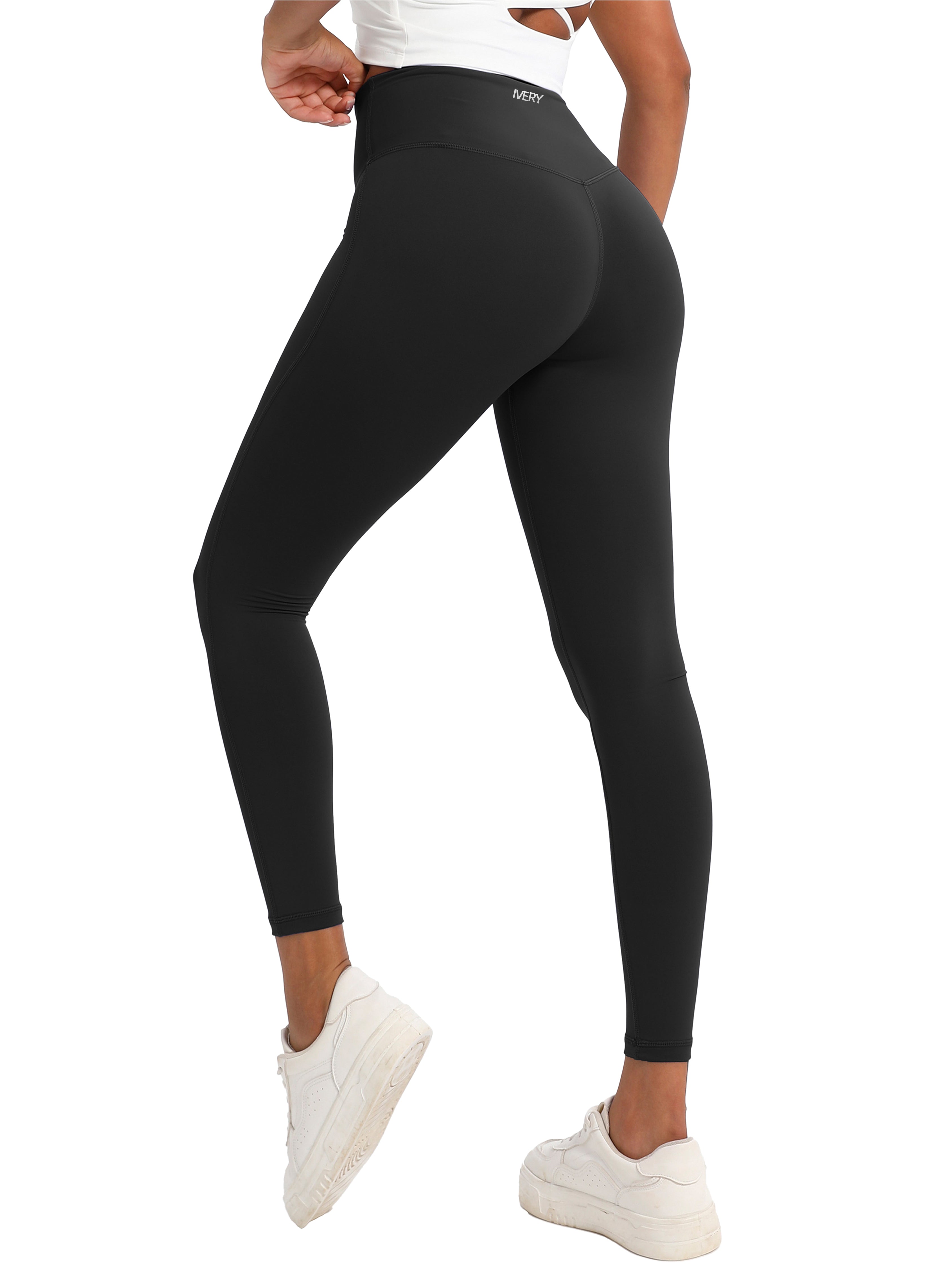 iVery High-Elasticity Nylon Yoga Pants with Waist Lifting