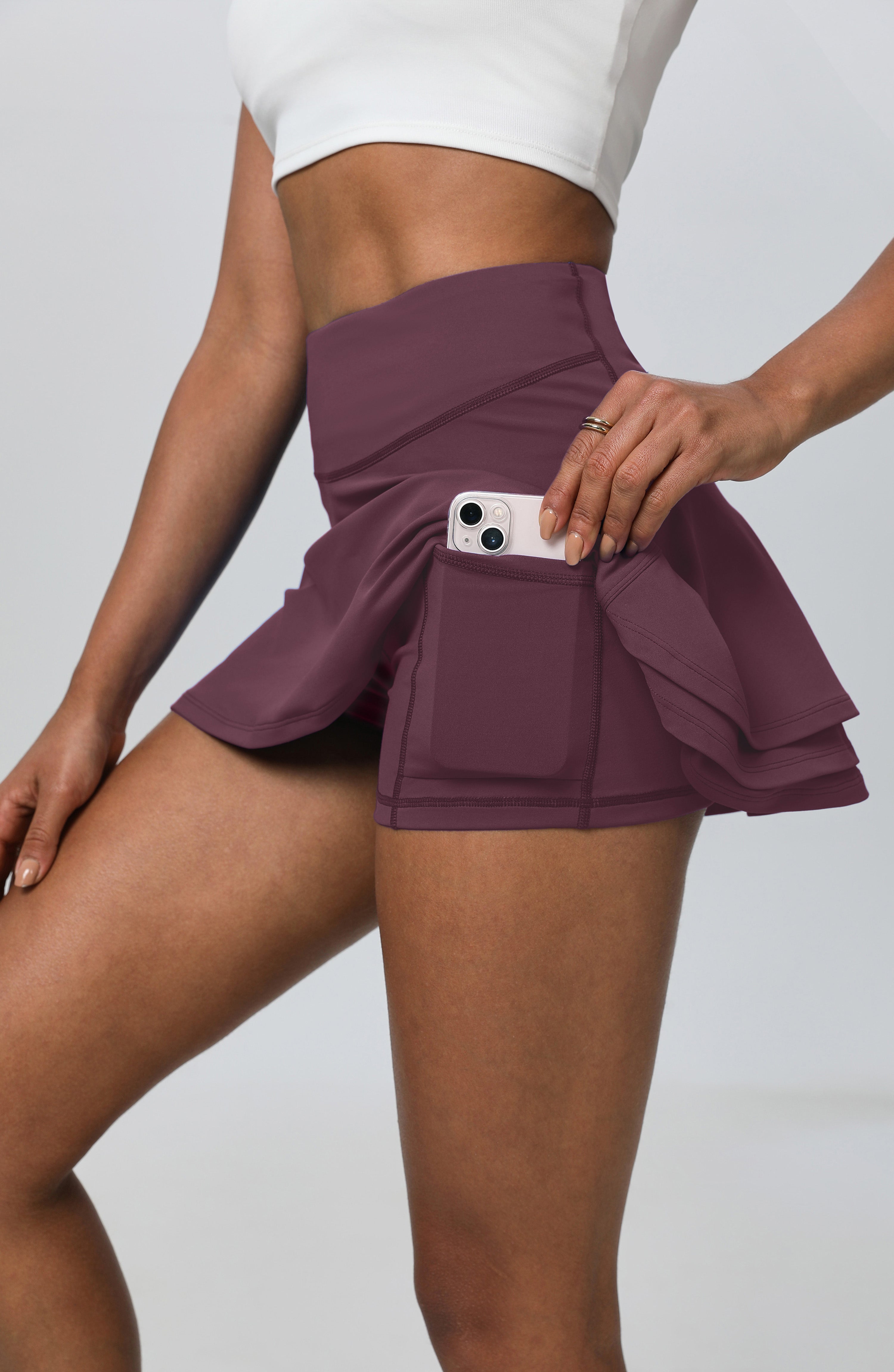 iVery 3-Layer Pleated A-Line Tennis Skirt