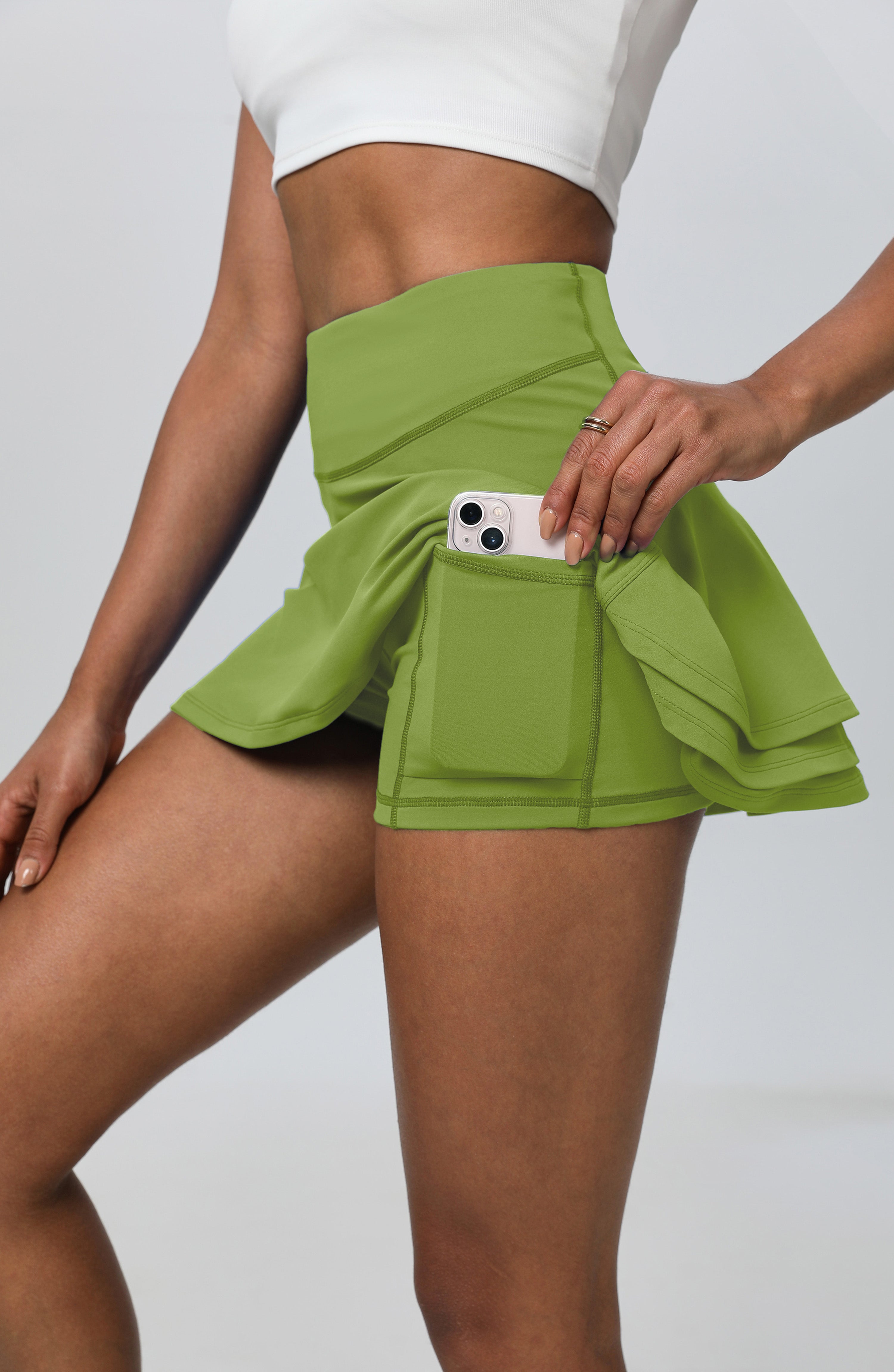 iVery 3-Layer Pleated A-Line Tennis Skirt