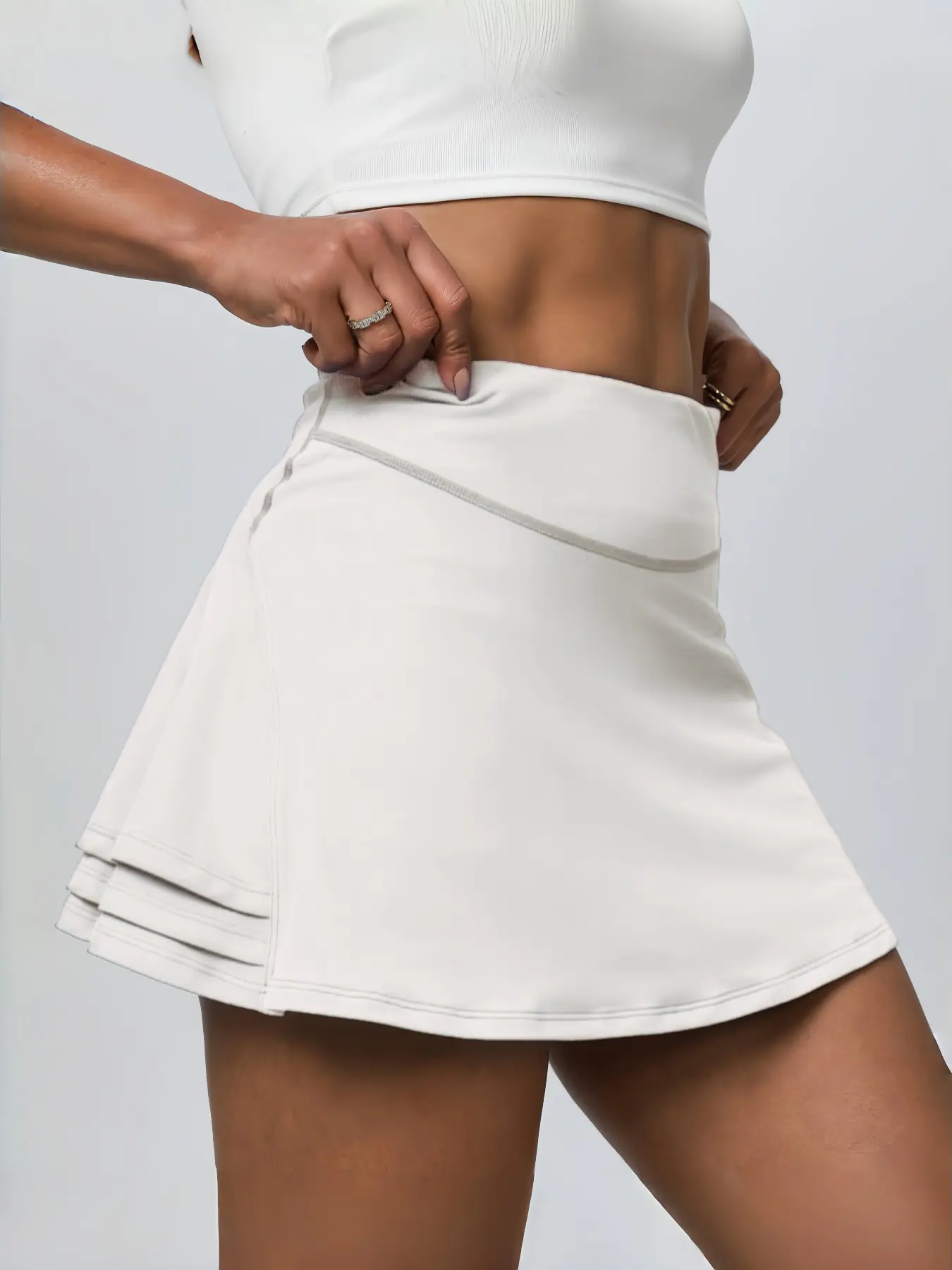 iVery 3-Layer Pleated A-Line Tennis Skirt