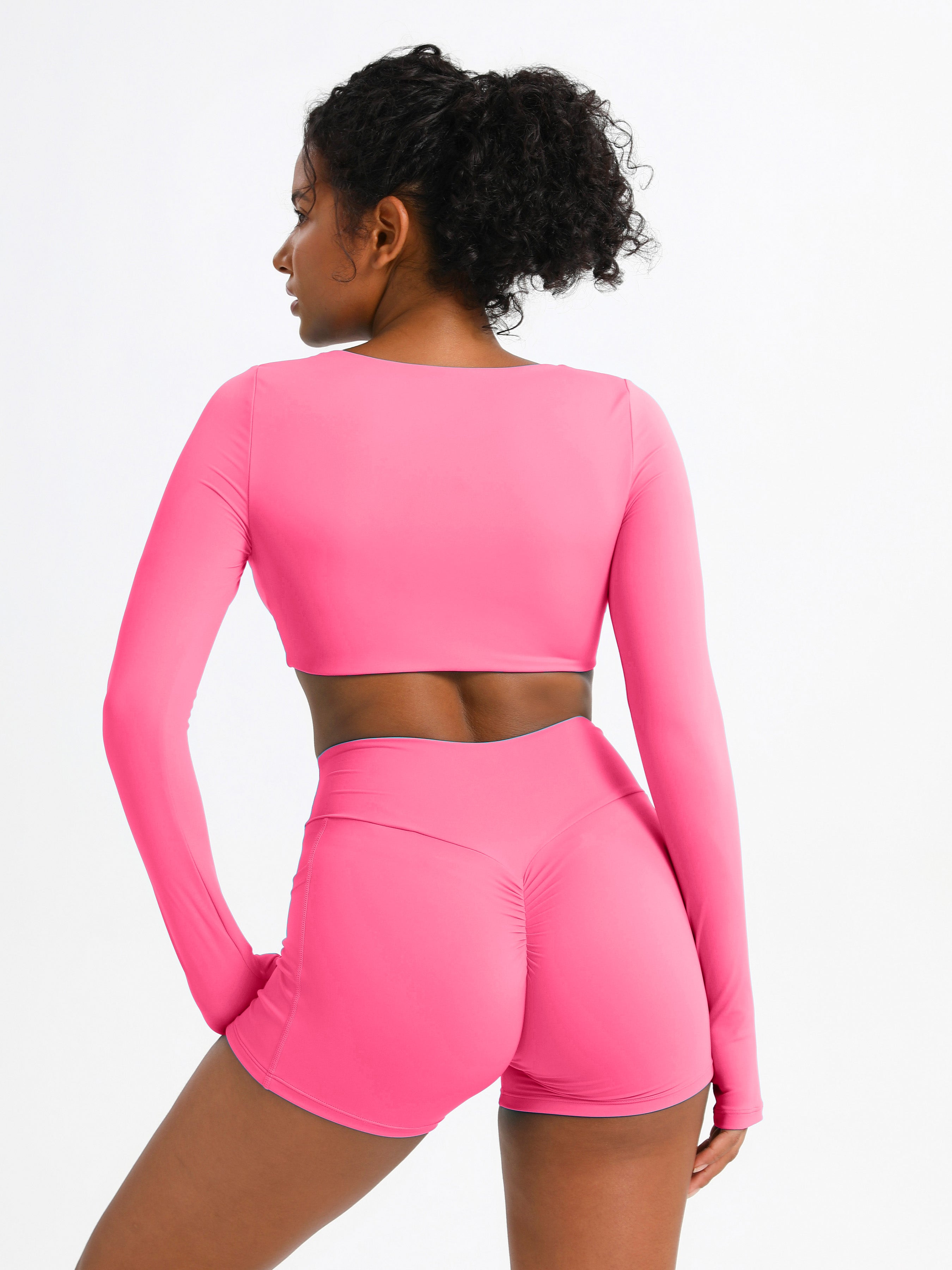 iVery High-Waisted Scrunch Butt Yoga Shorts