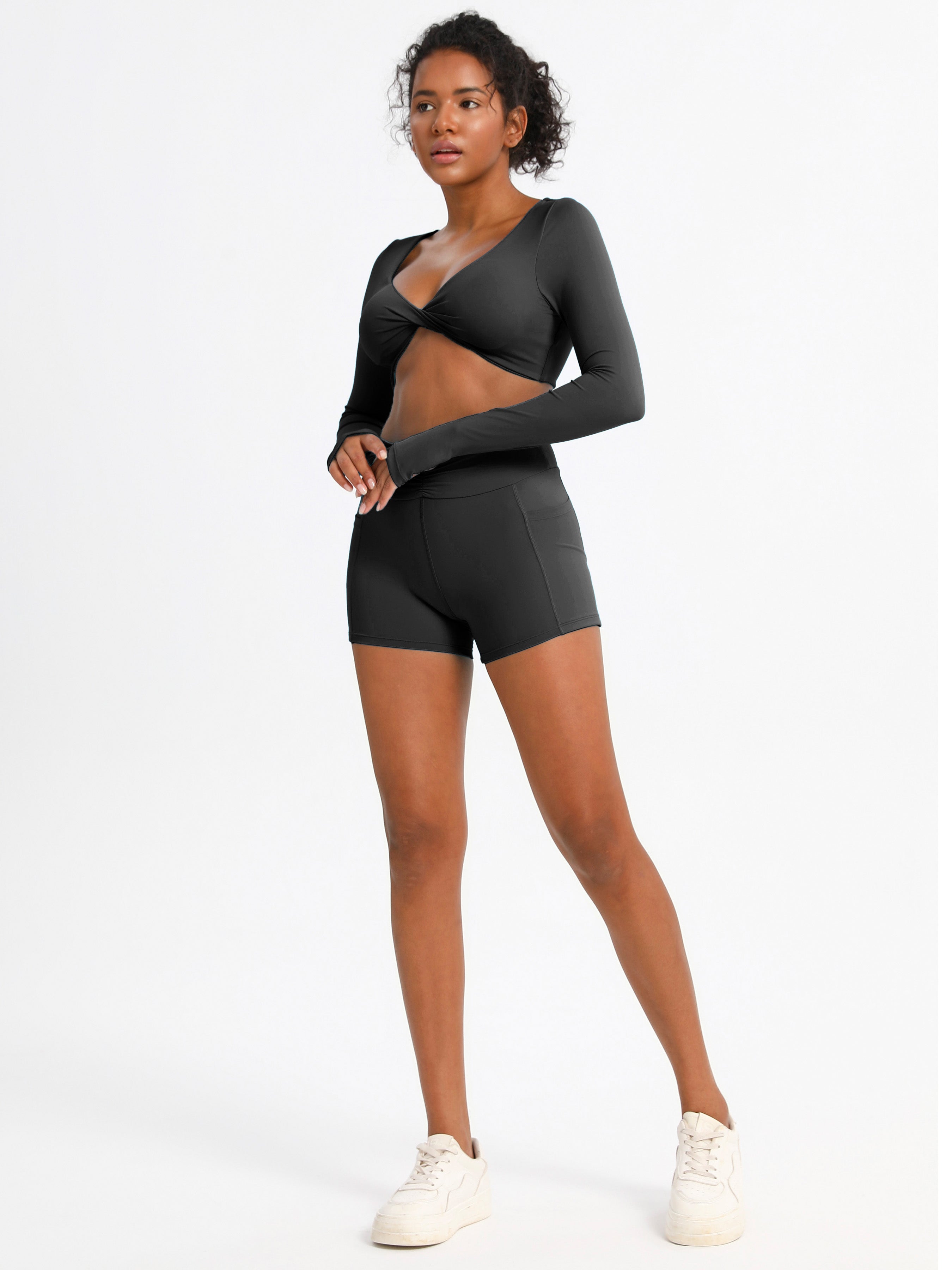 iVery High-Waisted Scrunch Butt Yoga Shorts