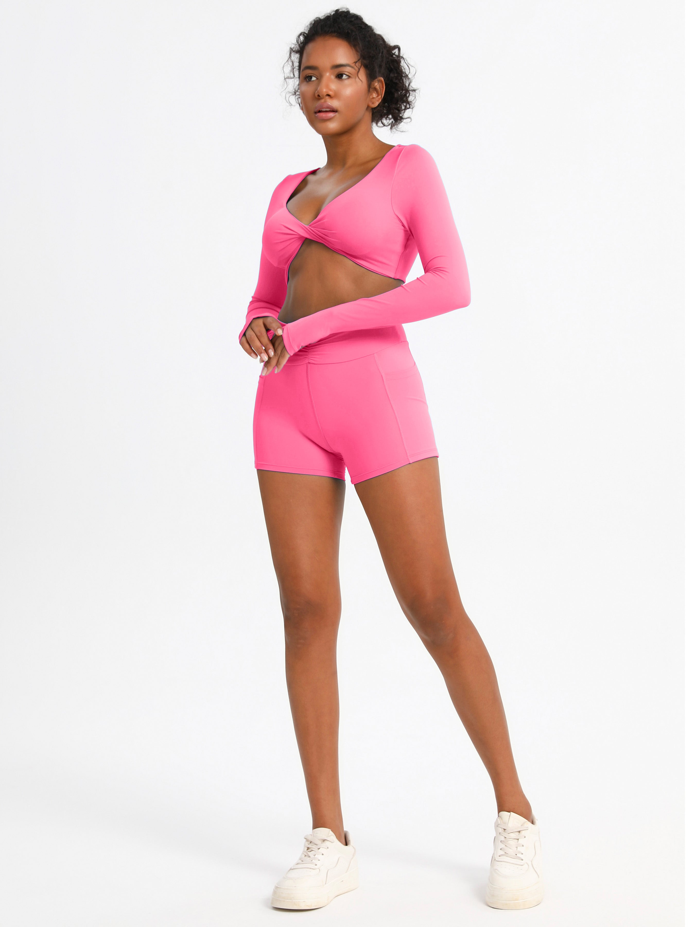 iVery High-Waisted Scrunch Butt Yoga Shorts