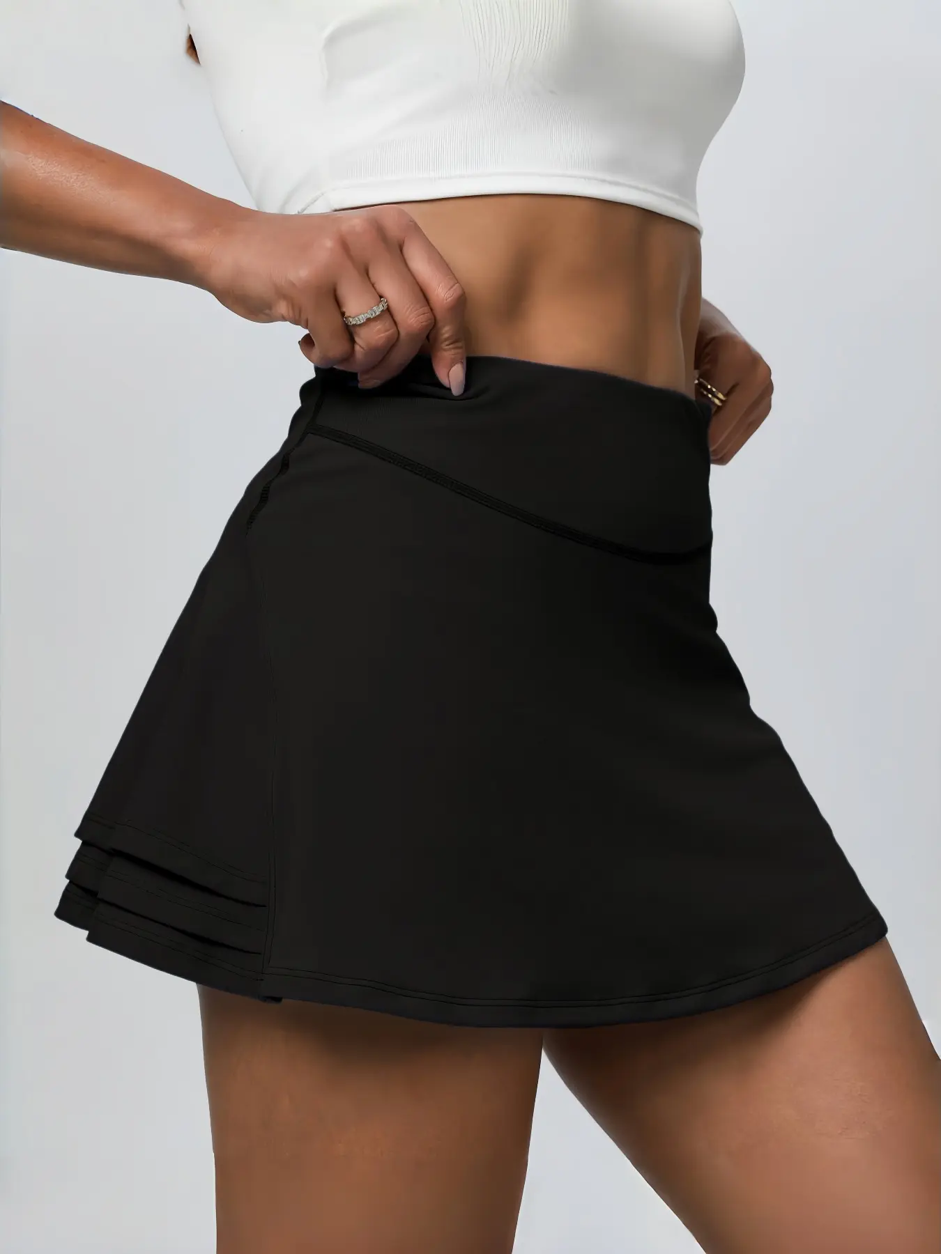 iVery 3-Layer Pleated A-Line Tennis Skirt