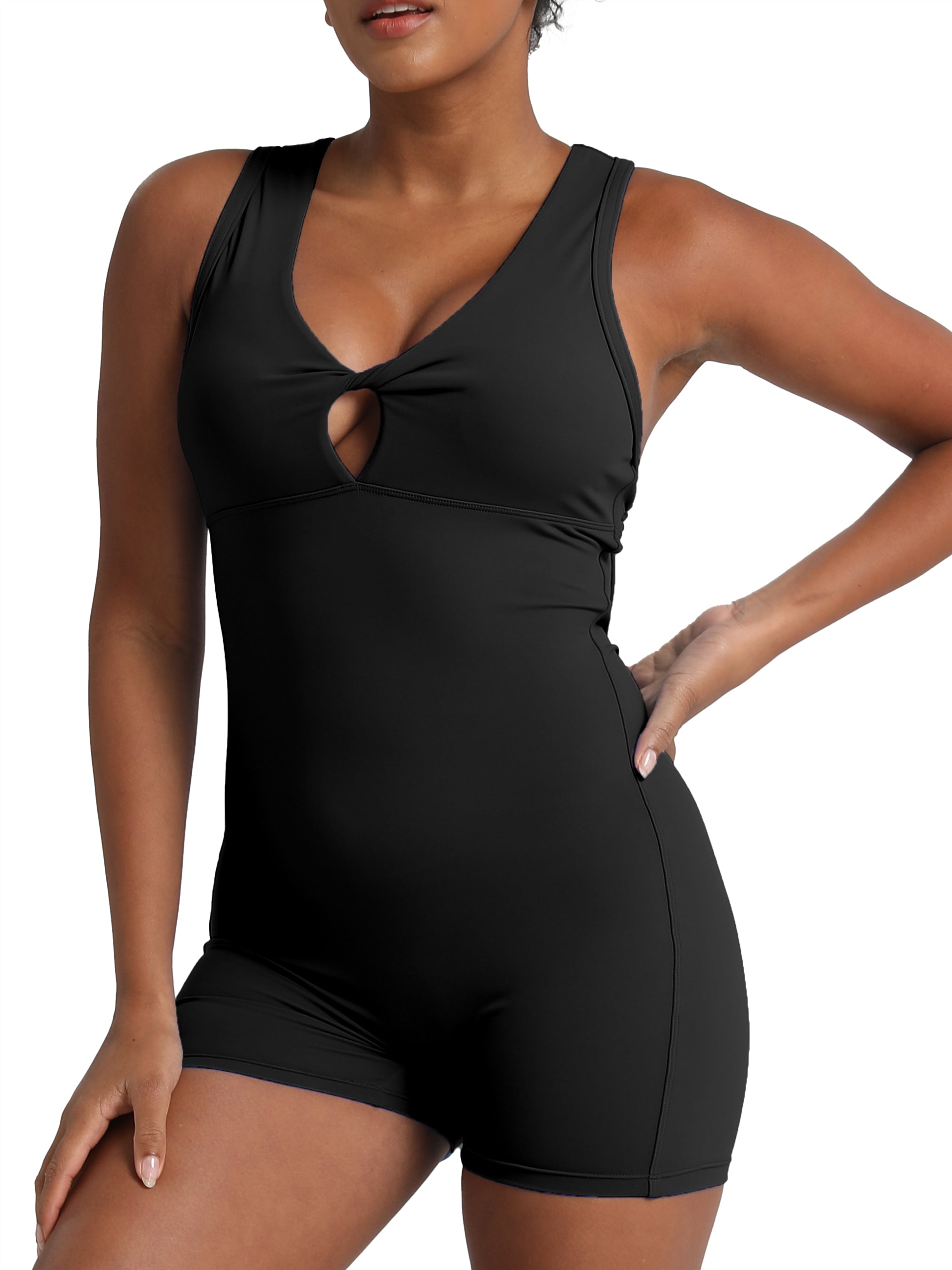 iVery "Peach-Lift" Ruched Yoga Bodysuit